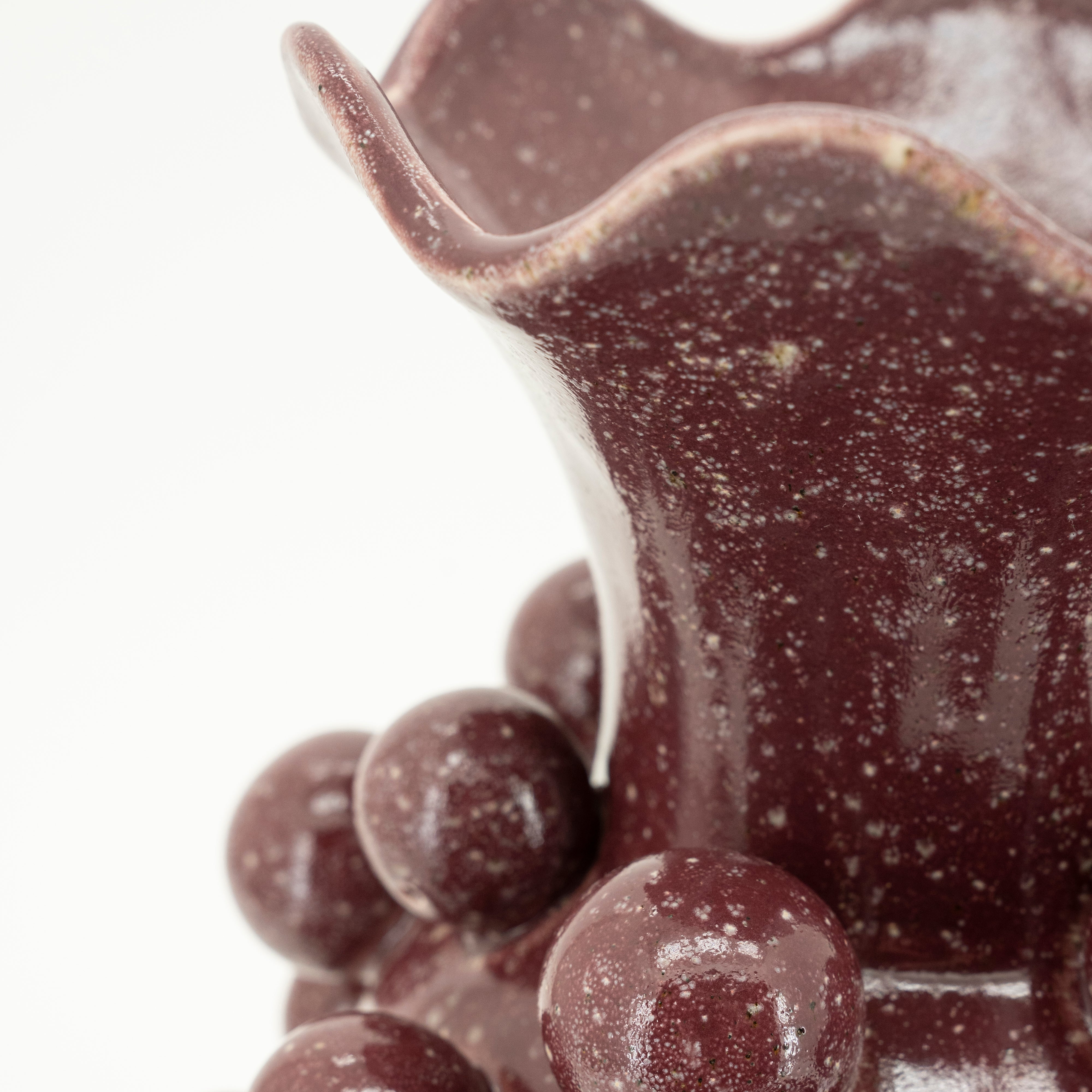 Váza VIRO burgundská