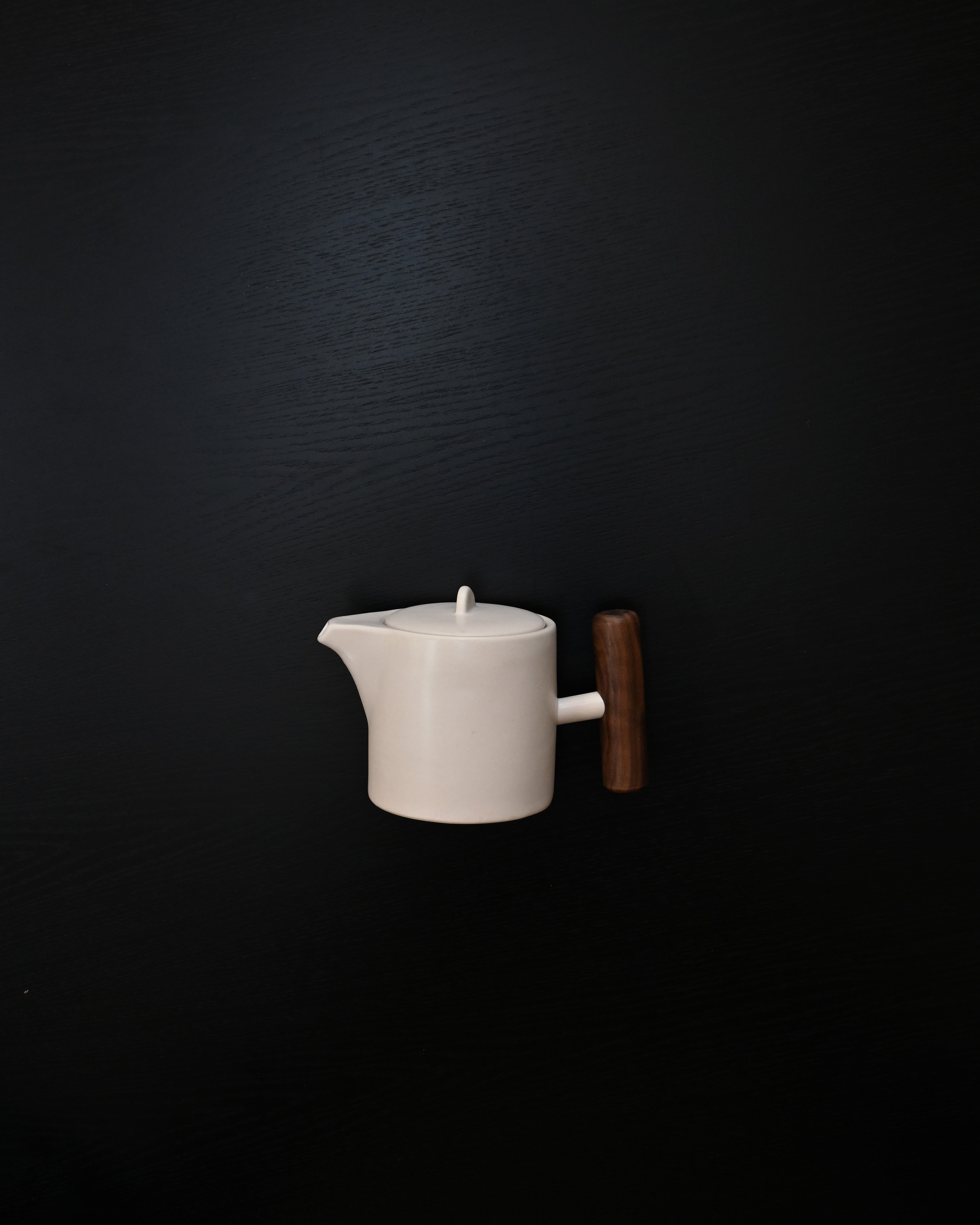 Native White Stoneware Teapot