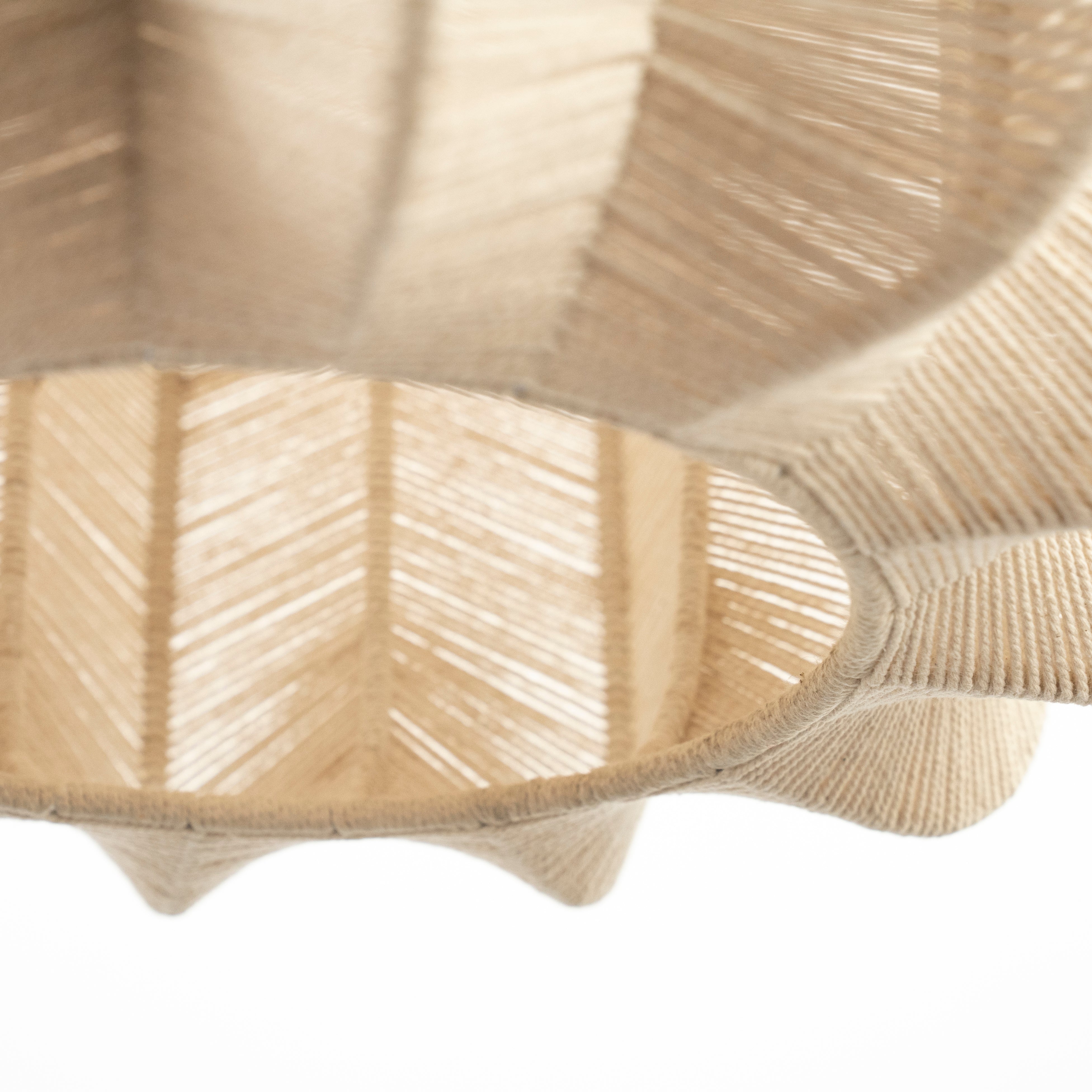 Závesná lampa REB bavlna s morskou trávou