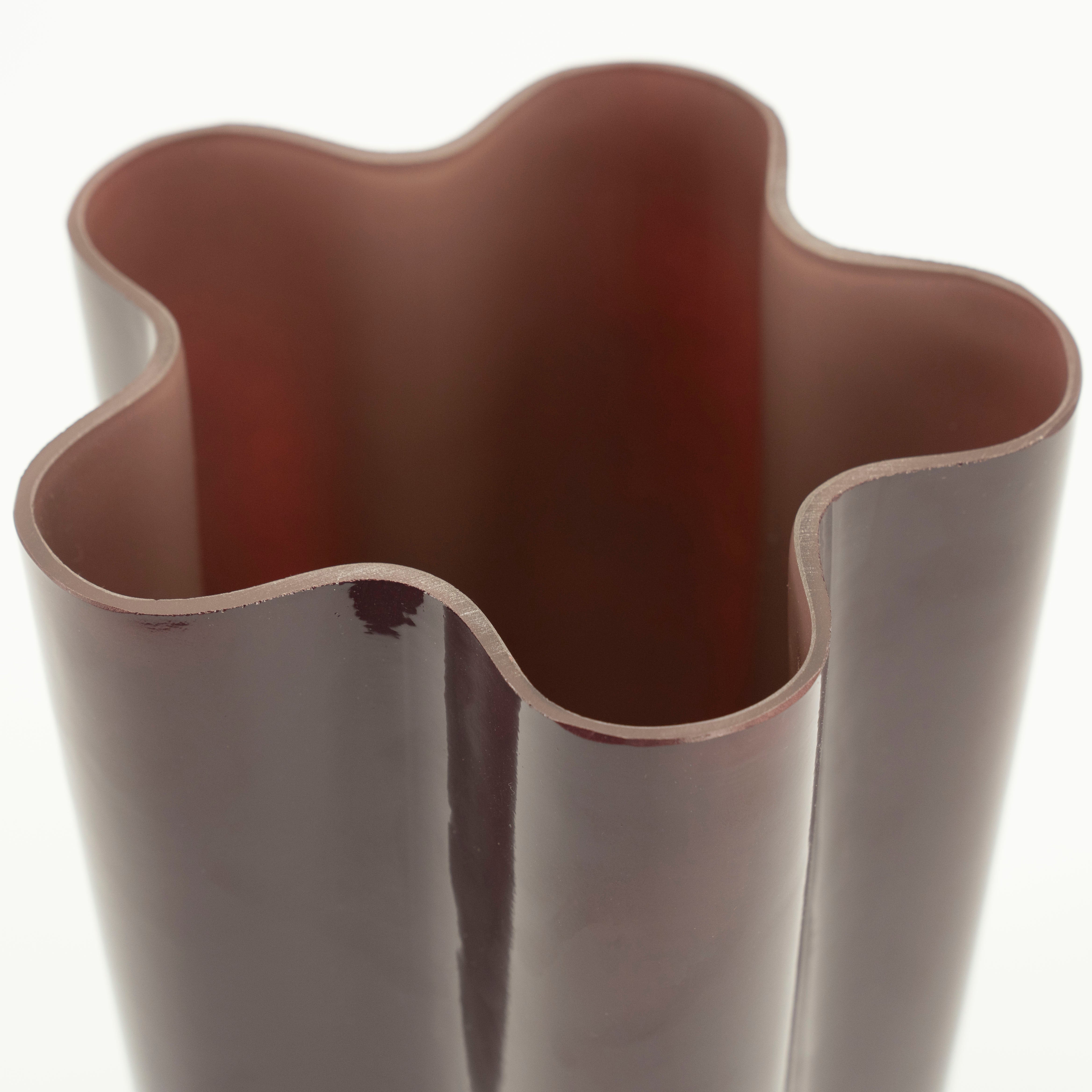 Sklenený váza FLORI hnedá