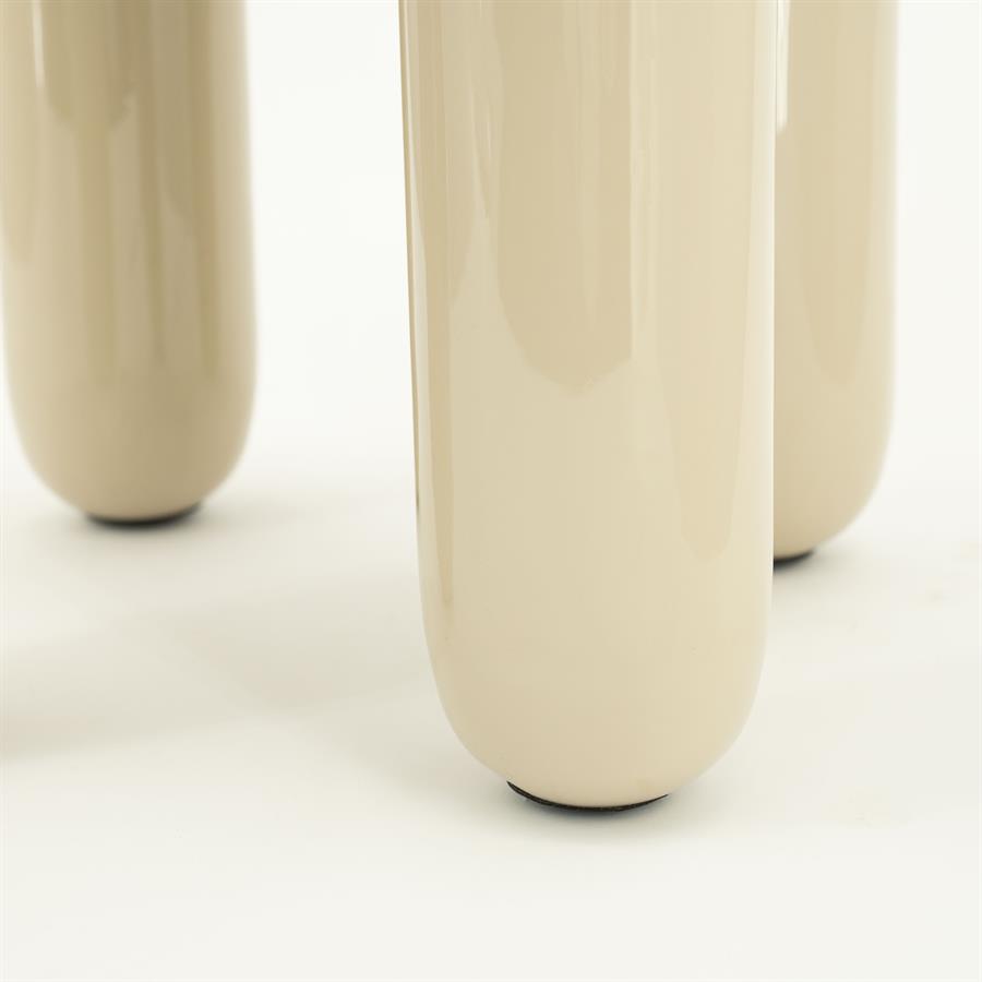 BALLOON cream side table