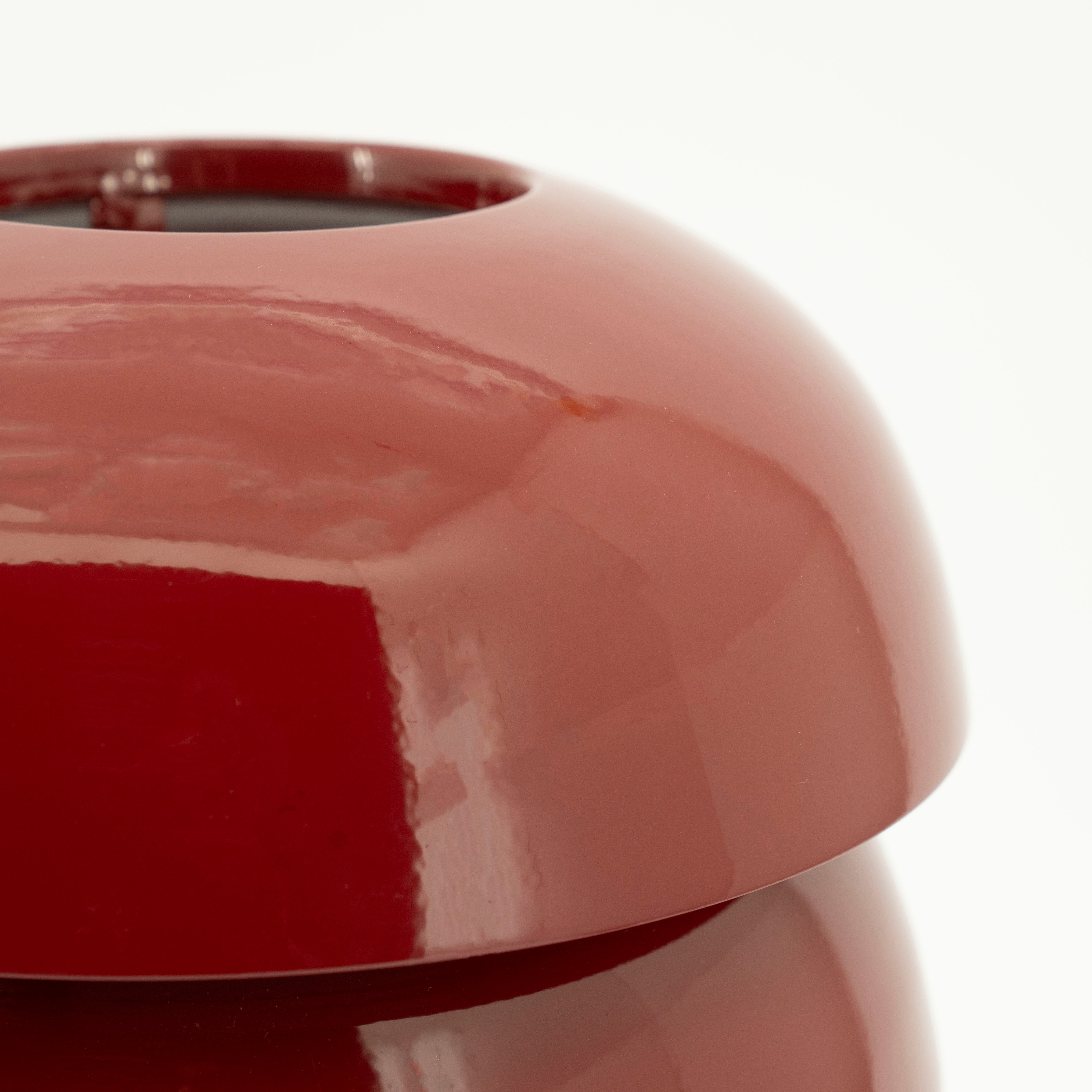 Stolná lampa CURO burgundská