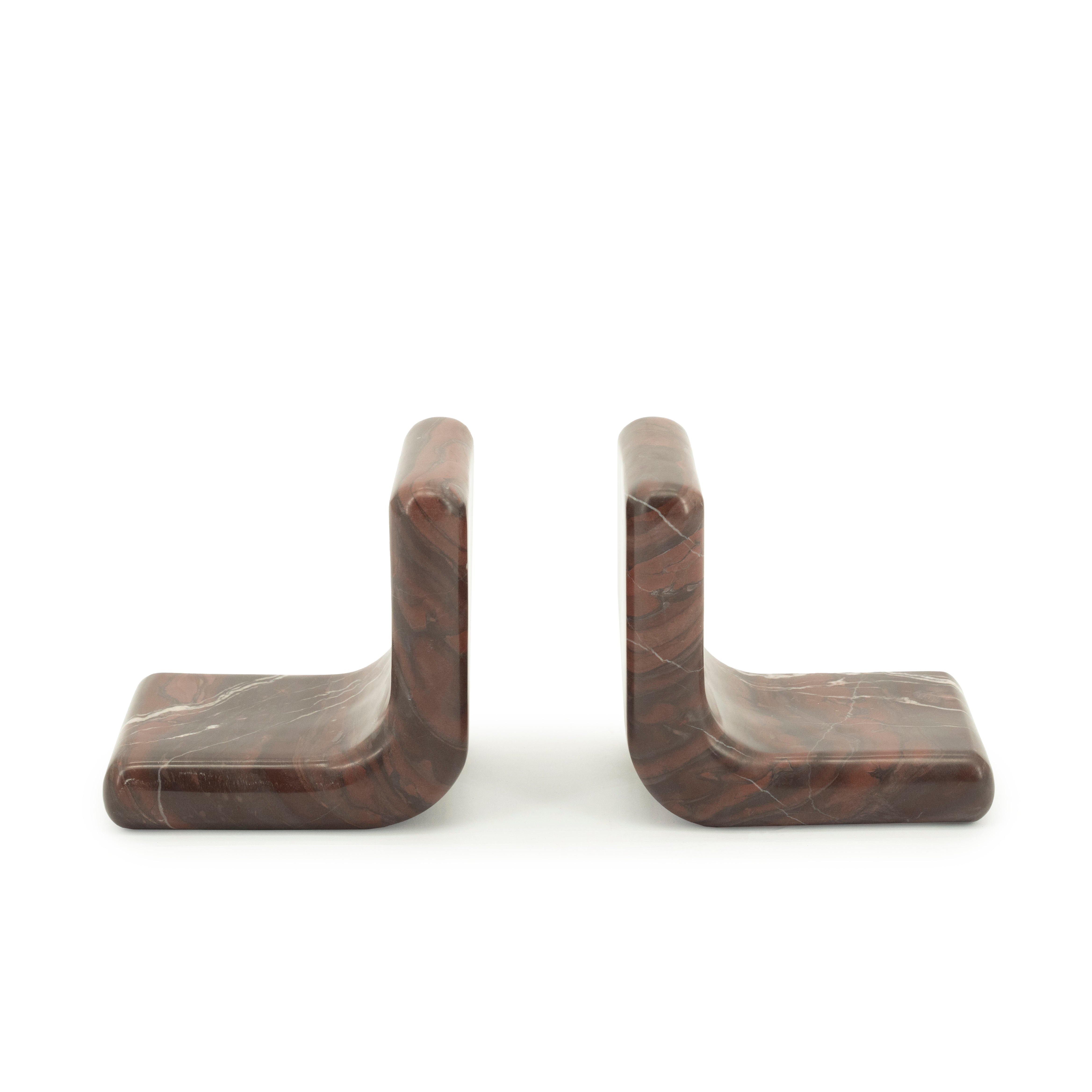 Podpora na knihy VERDE hnedý mramor