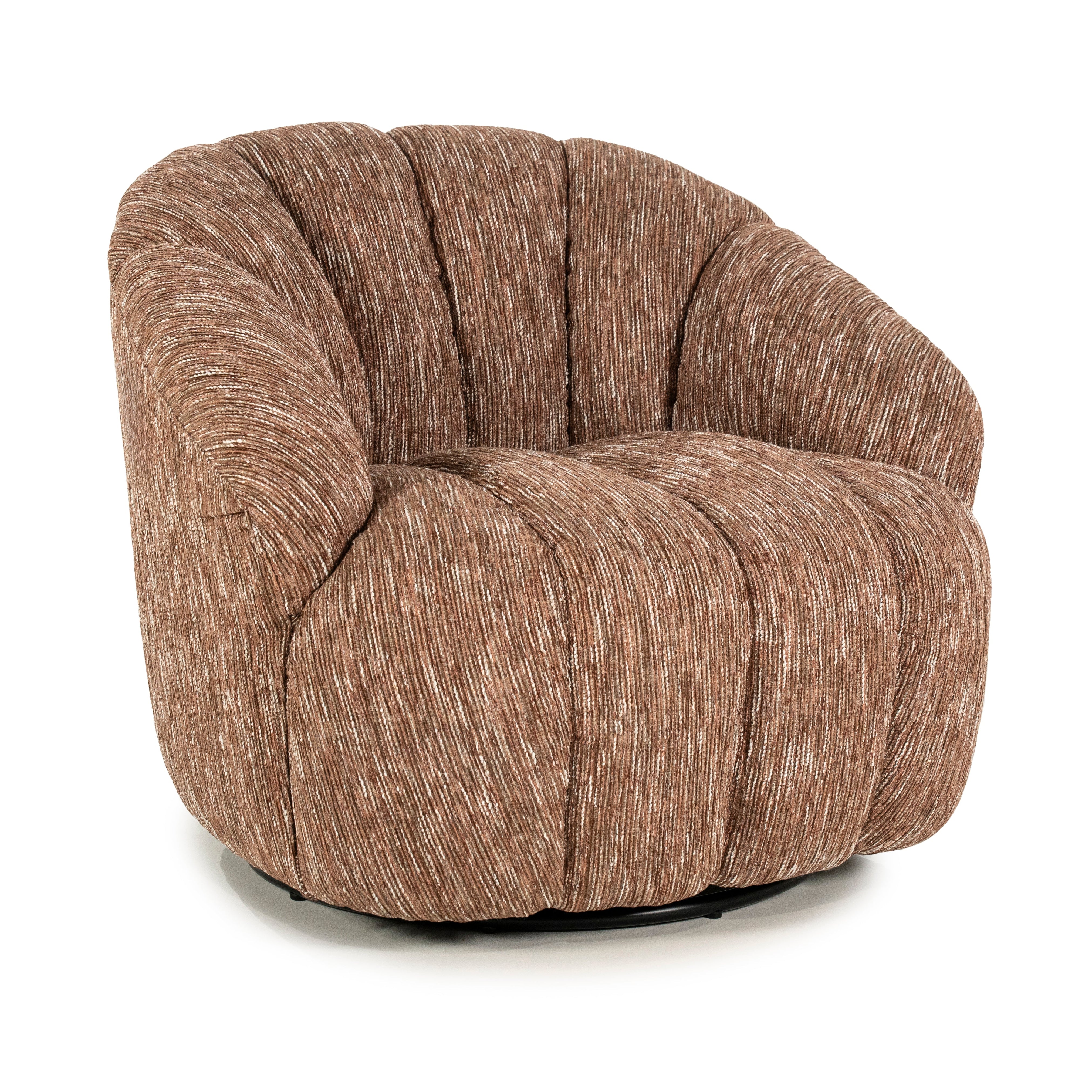SOGNO Brown Swivel Armchair