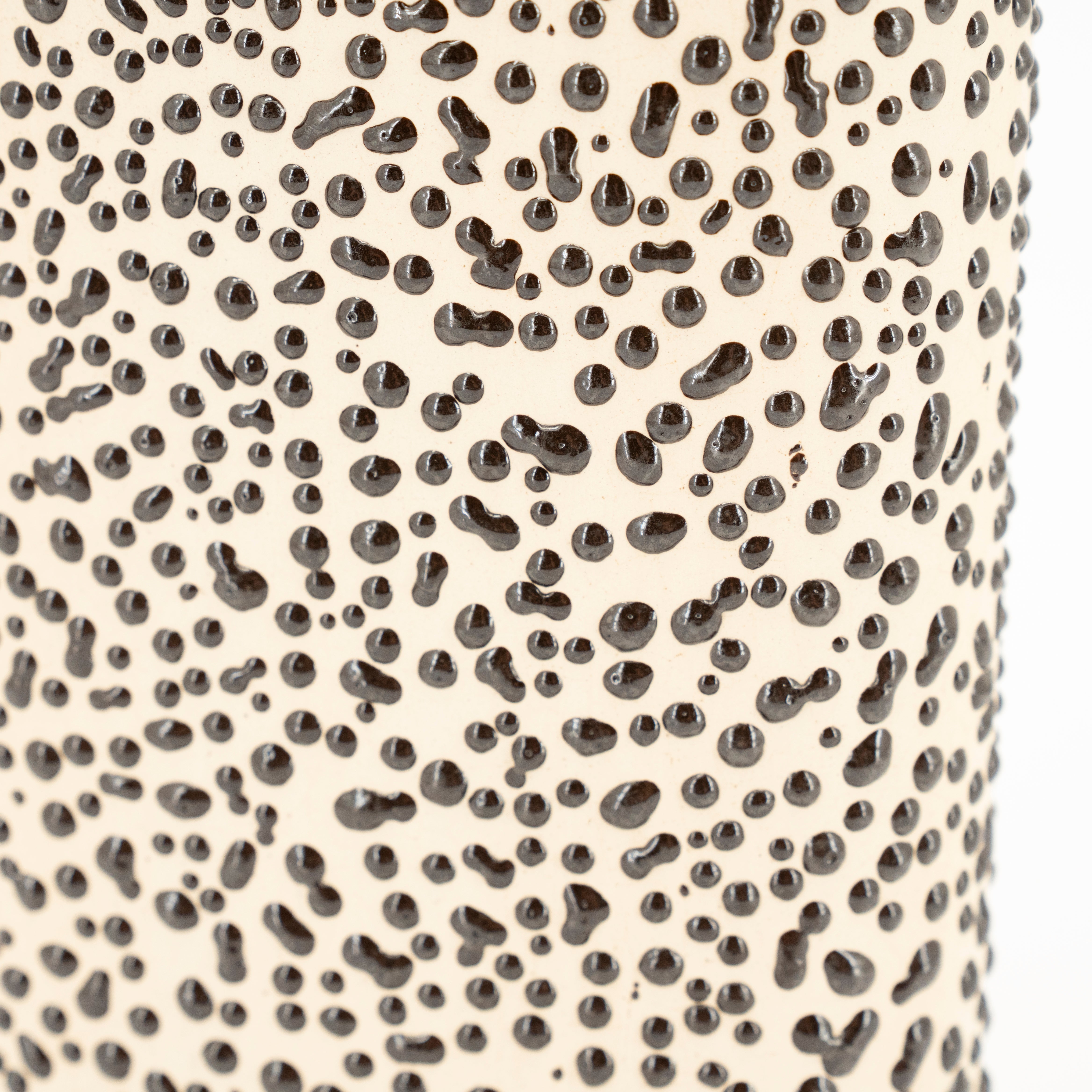 DOTANGLE vase brown ceramic