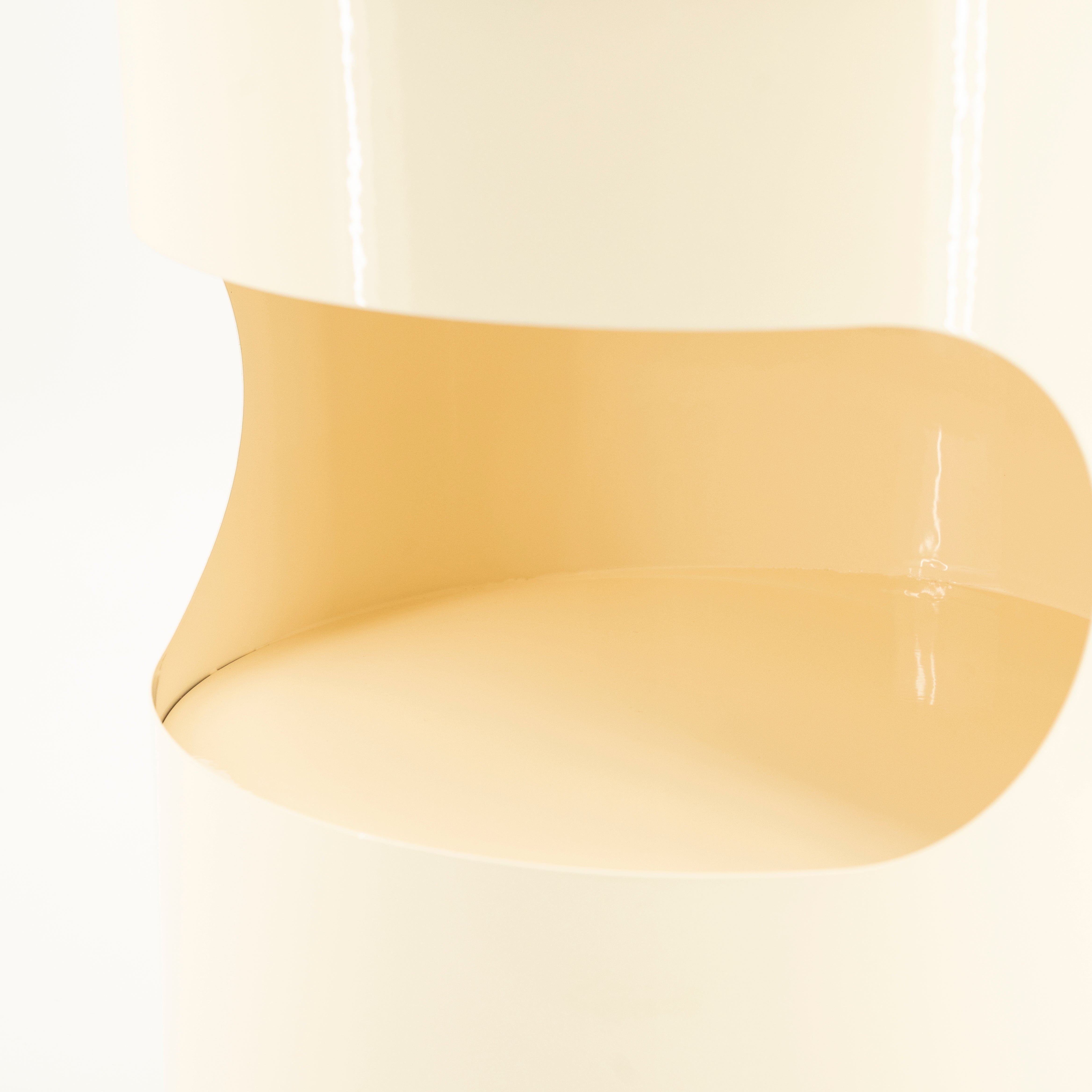 Bocný stolík TONDO krémový