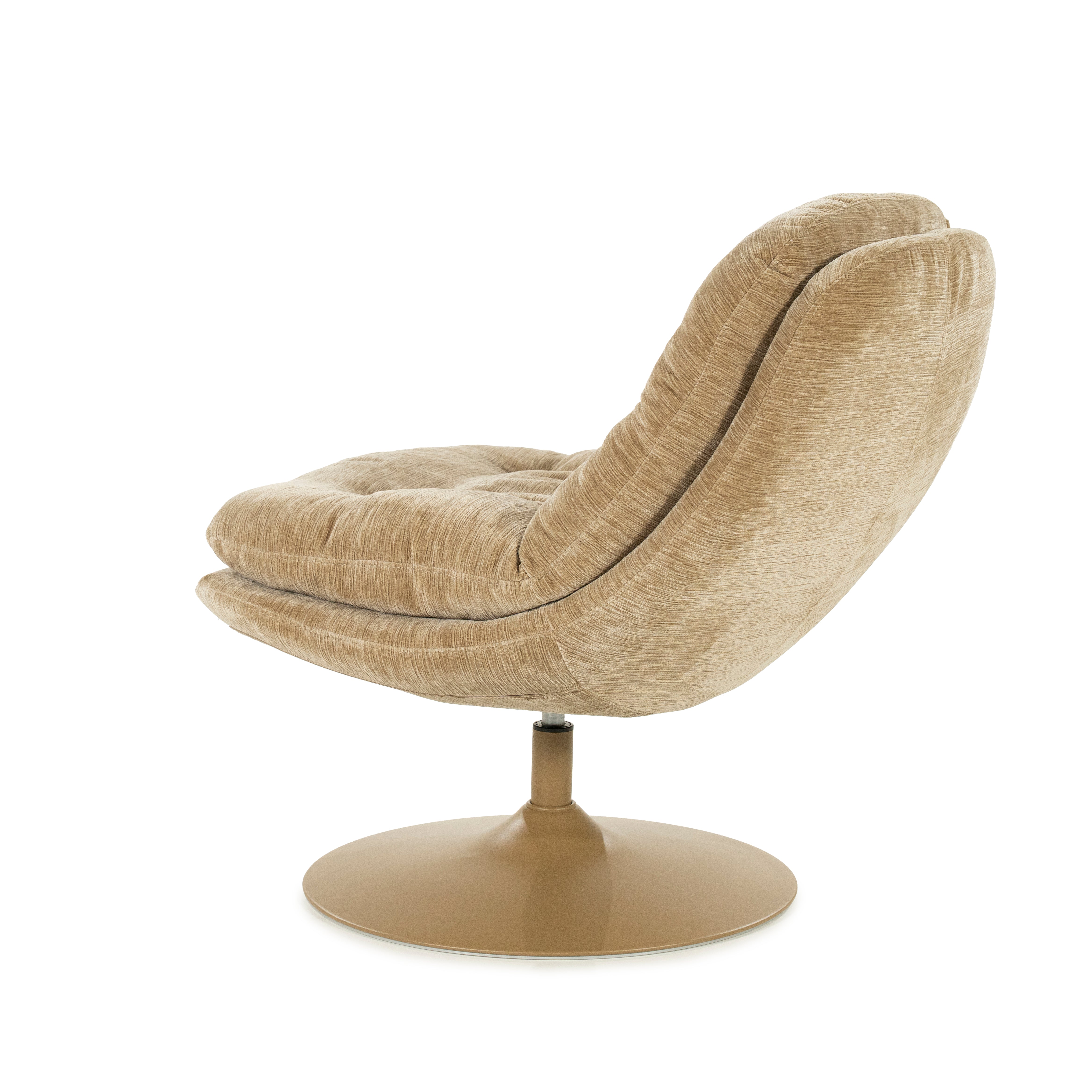 TROMBA beige swivel armchair