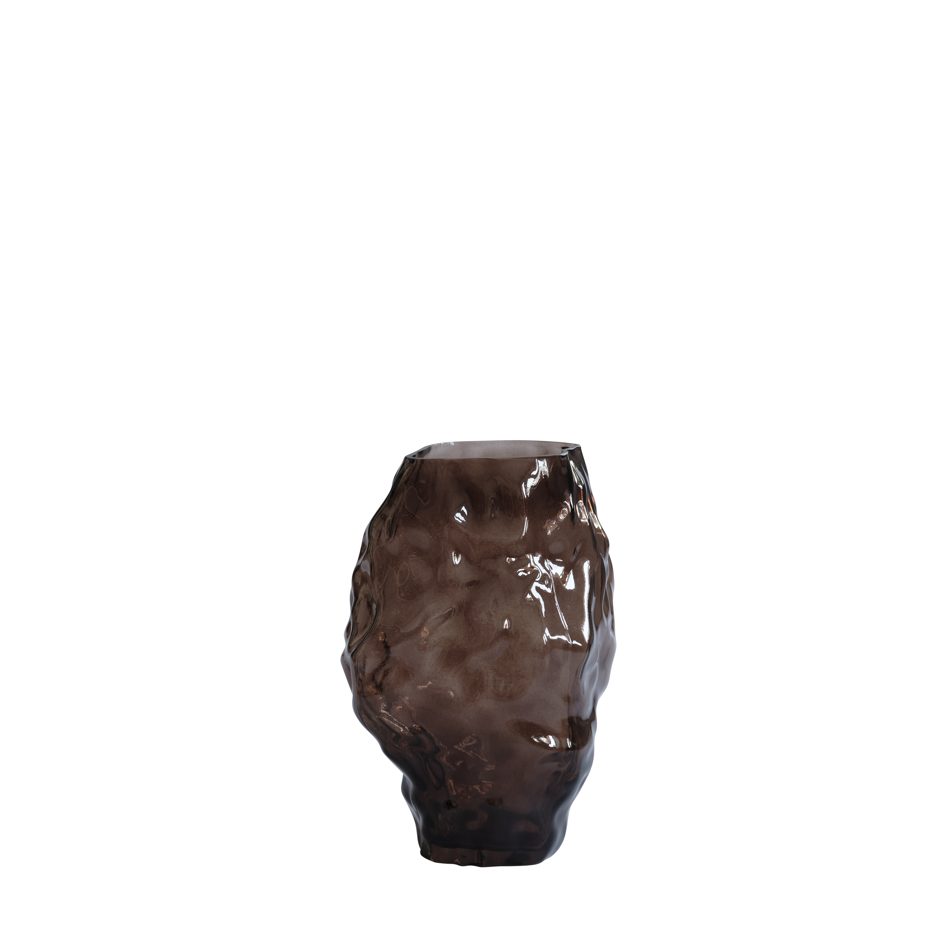 Váza KATACHI hnedé sklo