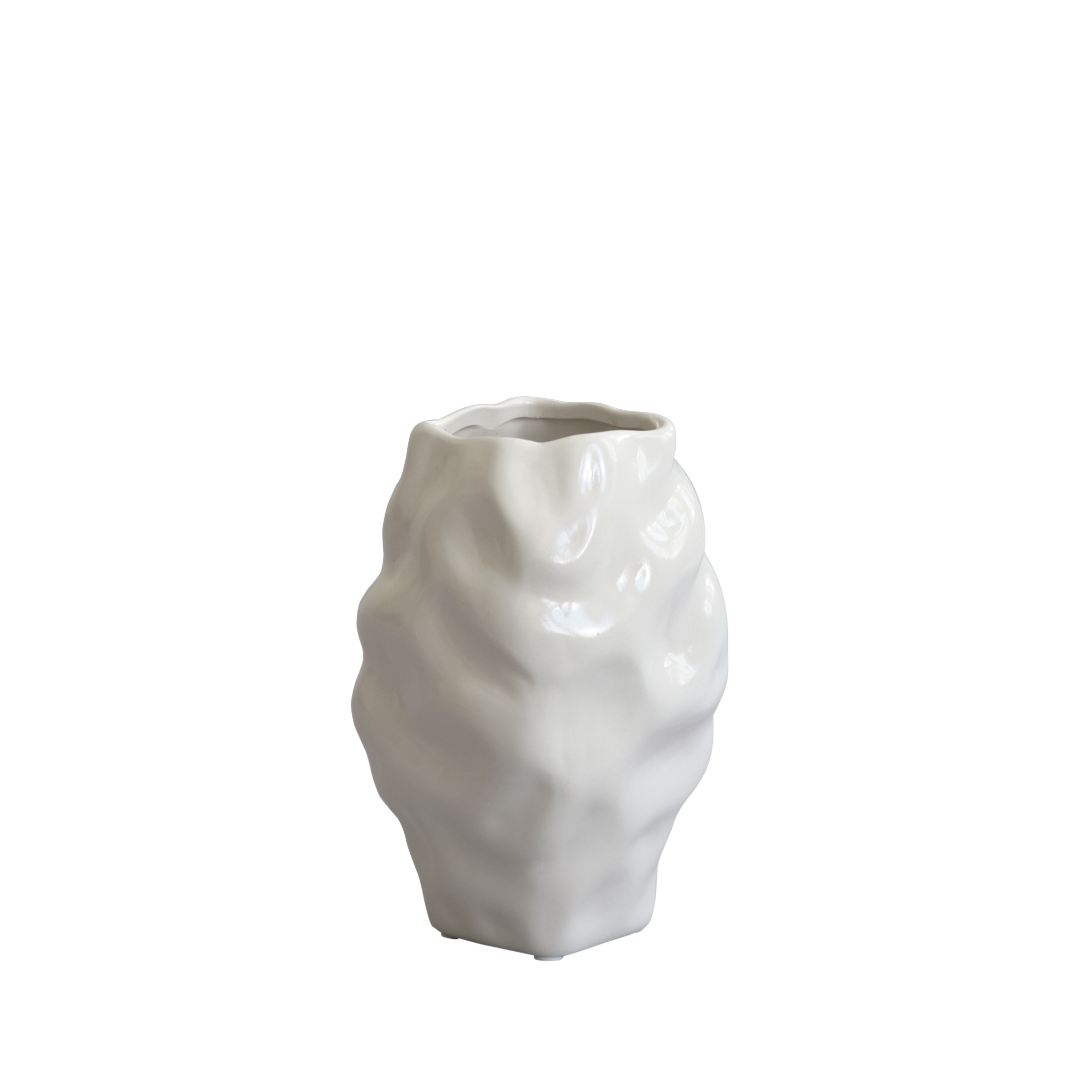 KATACHI Vase white ceramic