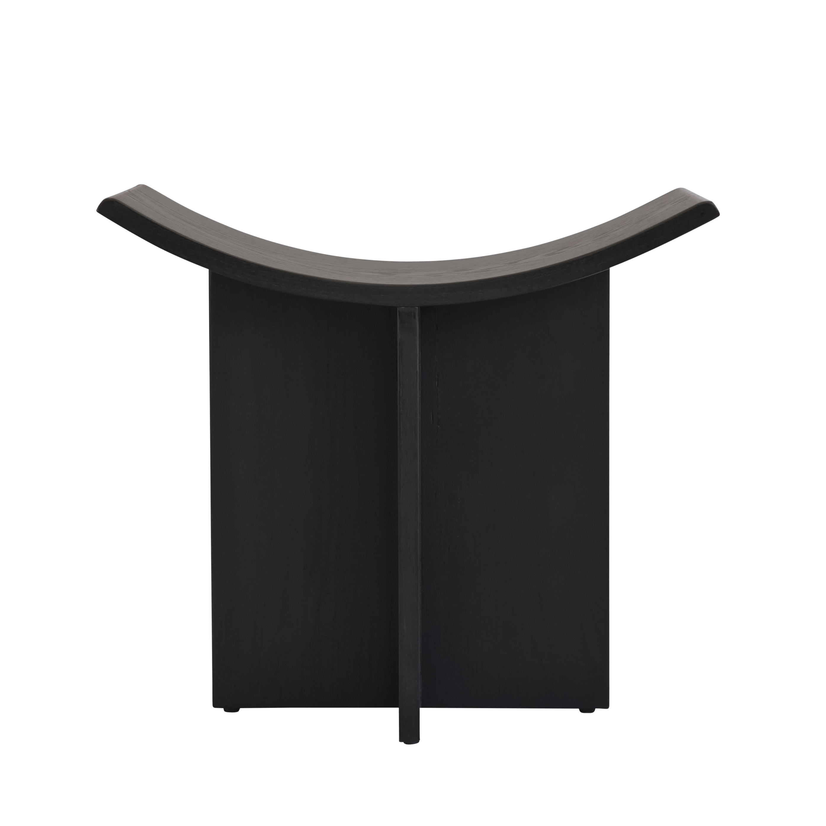 BRUTUS stool black oak
