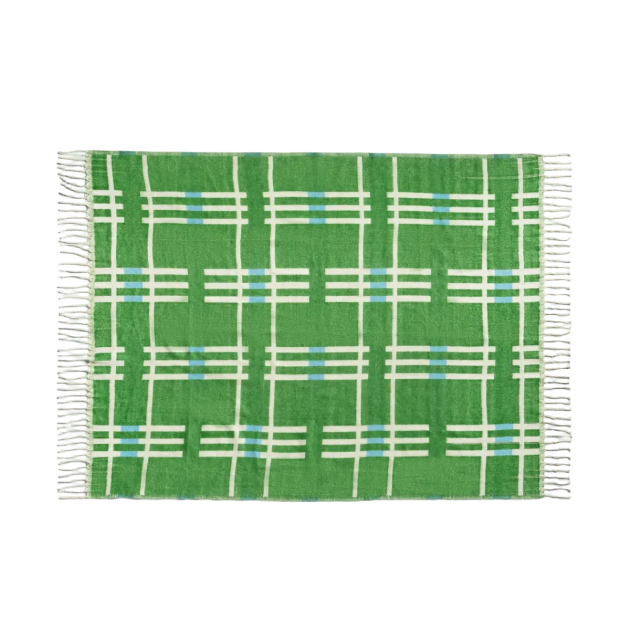 Pled PLANO béžový so zelenou a modrou