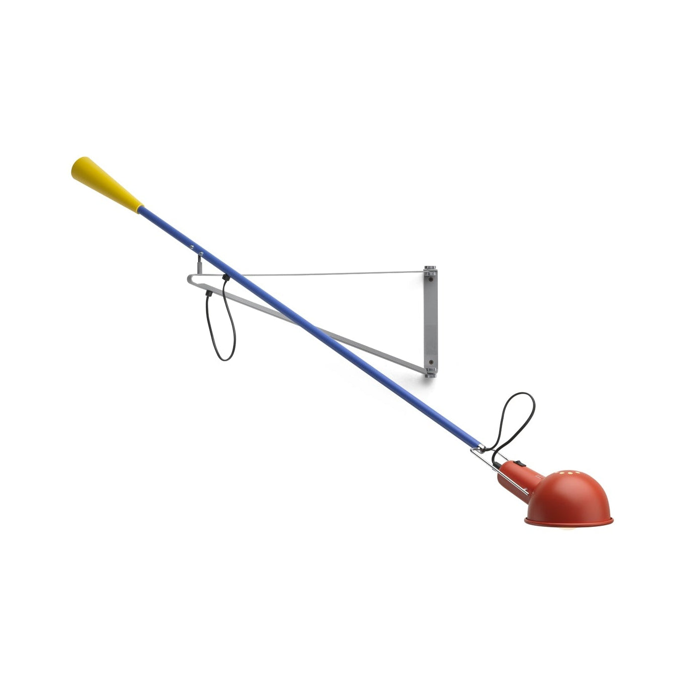 Nástenná lampa na ramene 265 CHROMATICA červená s modrou a žltou