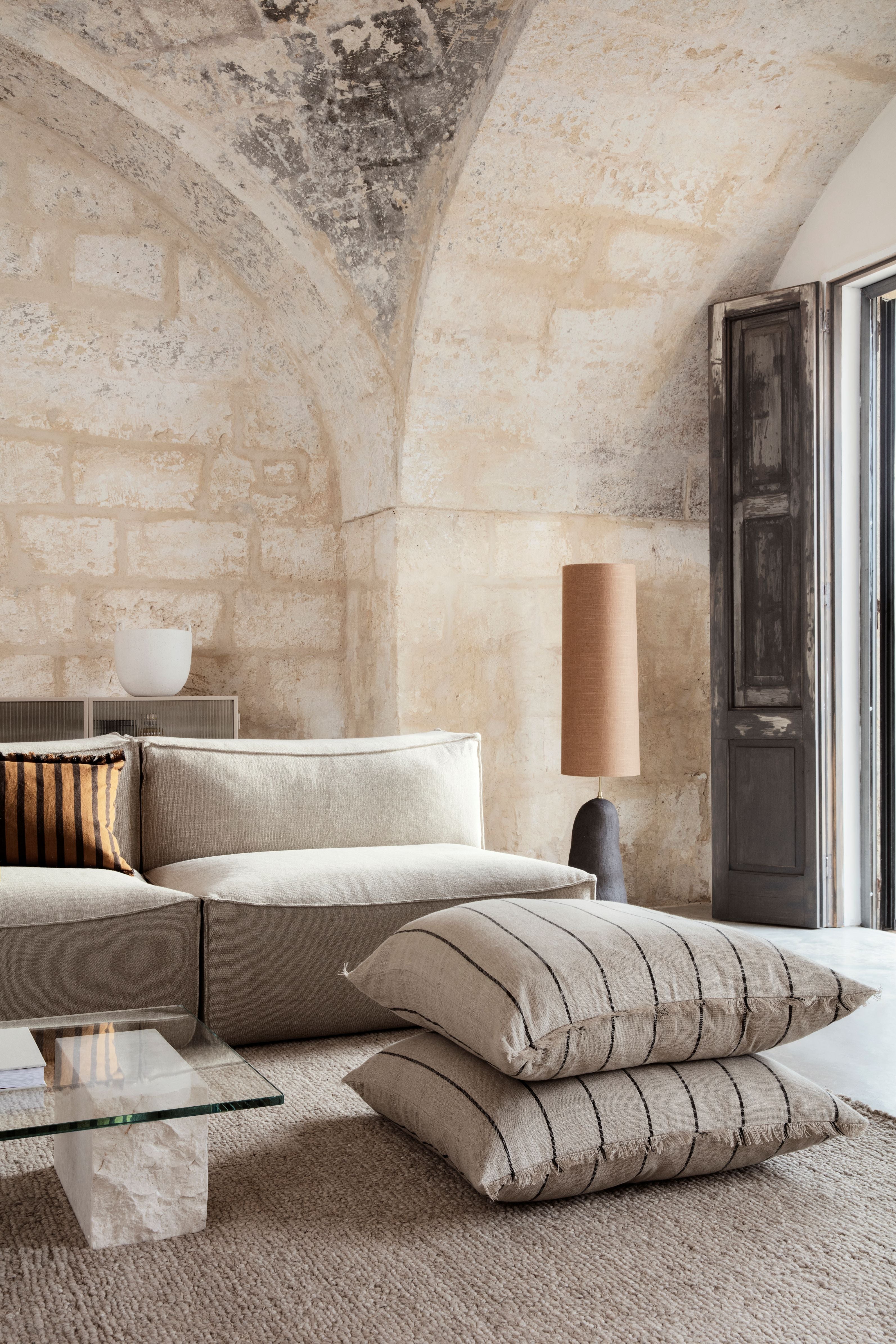 CALM cream decorative pillow