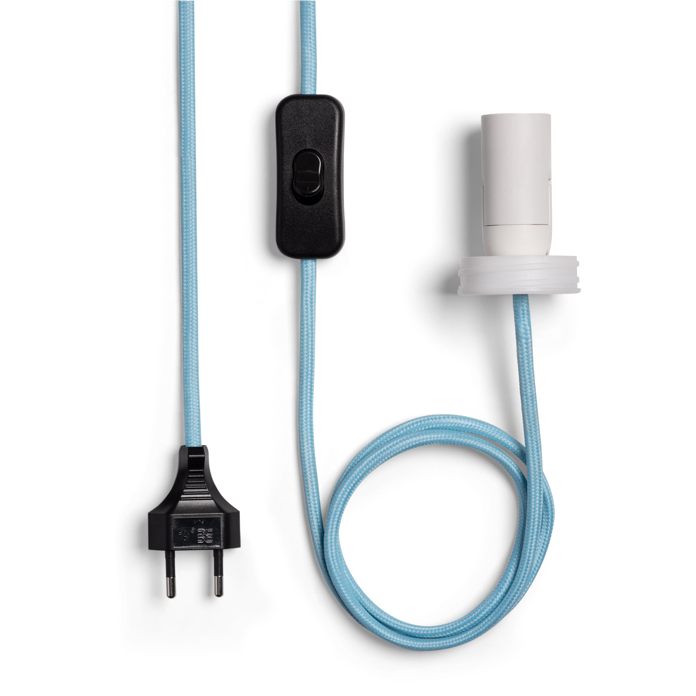 Stolná lampa HAT modrá s bielou