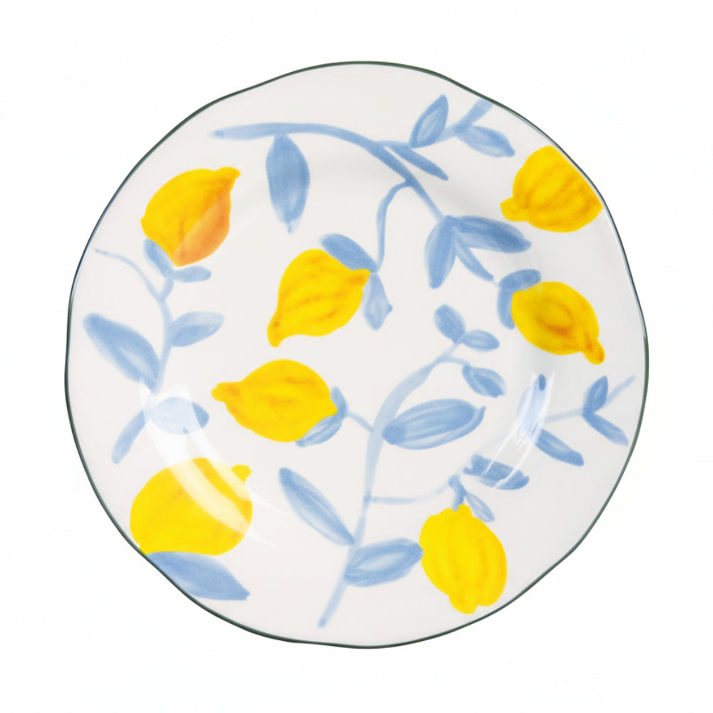 LEMON TWIG Colorful Stoneware Plate Set