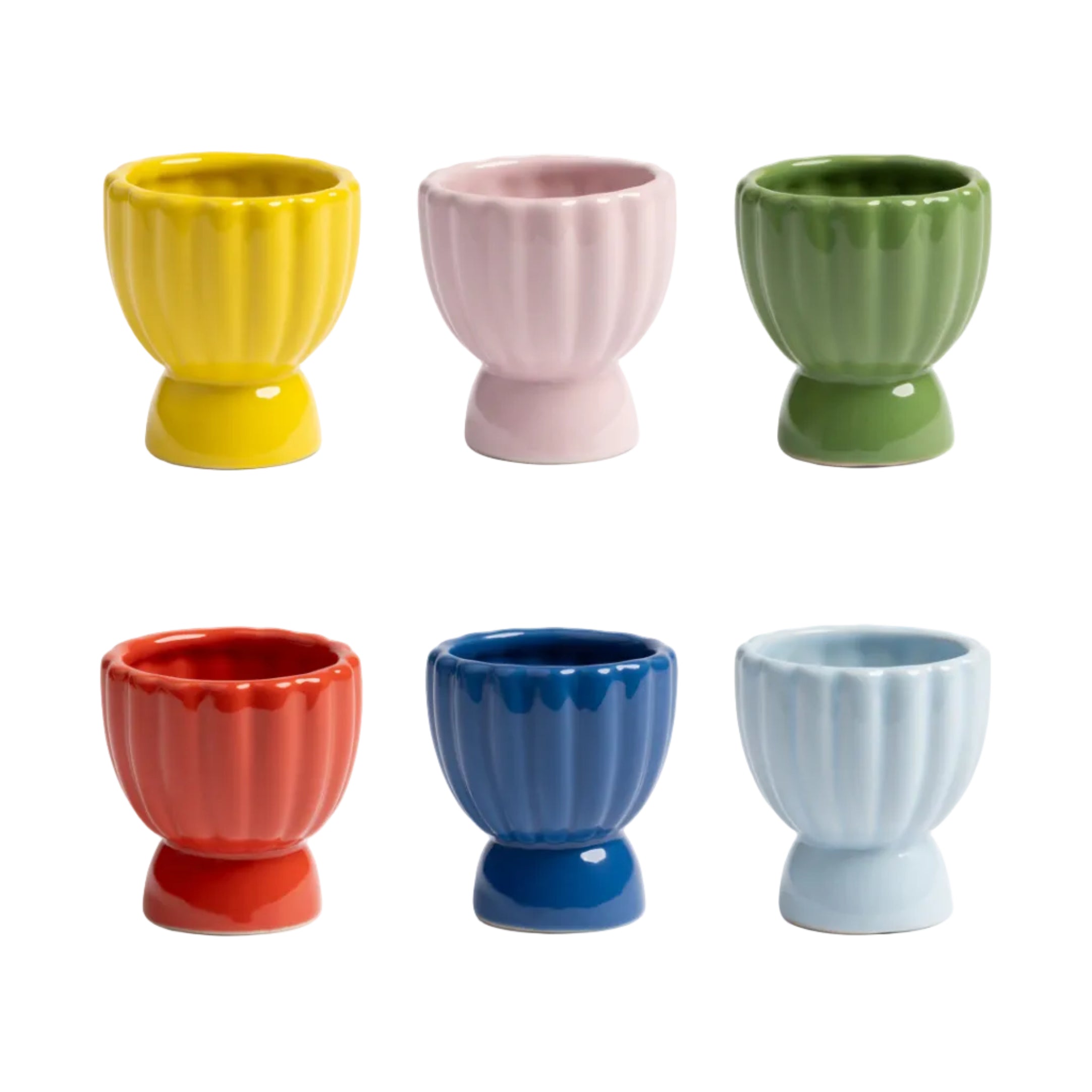 Sada pohárov na vajíčka TUBE farebná
