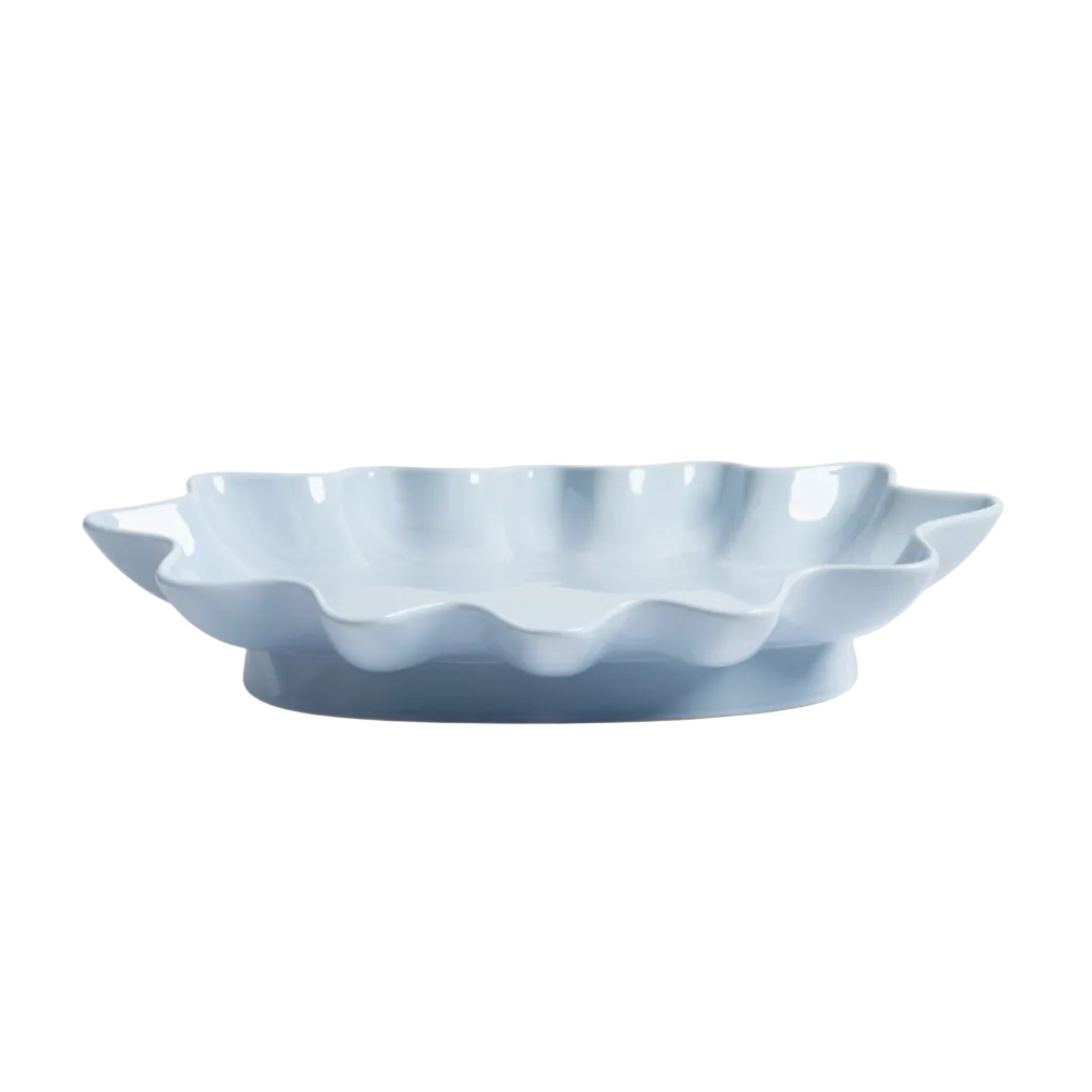 SUN OVAL blue platter