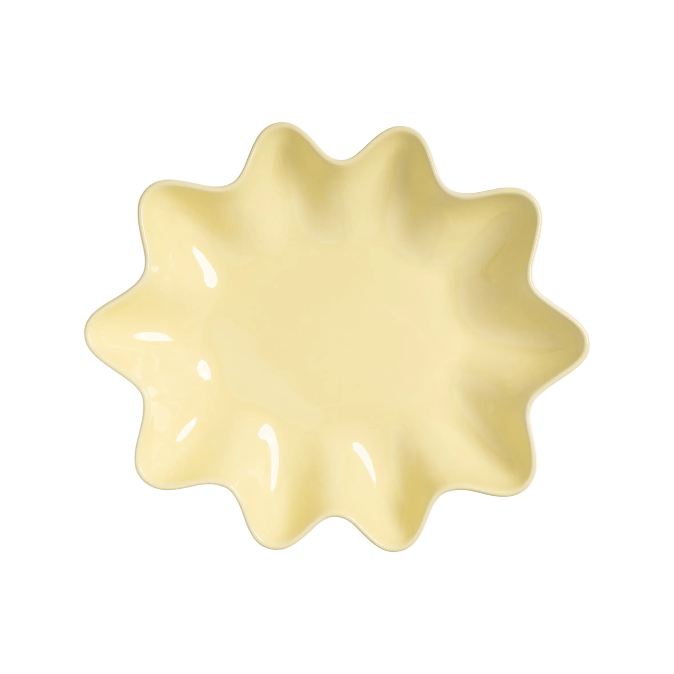 Okrúhly tanier SUN OVAL žltý