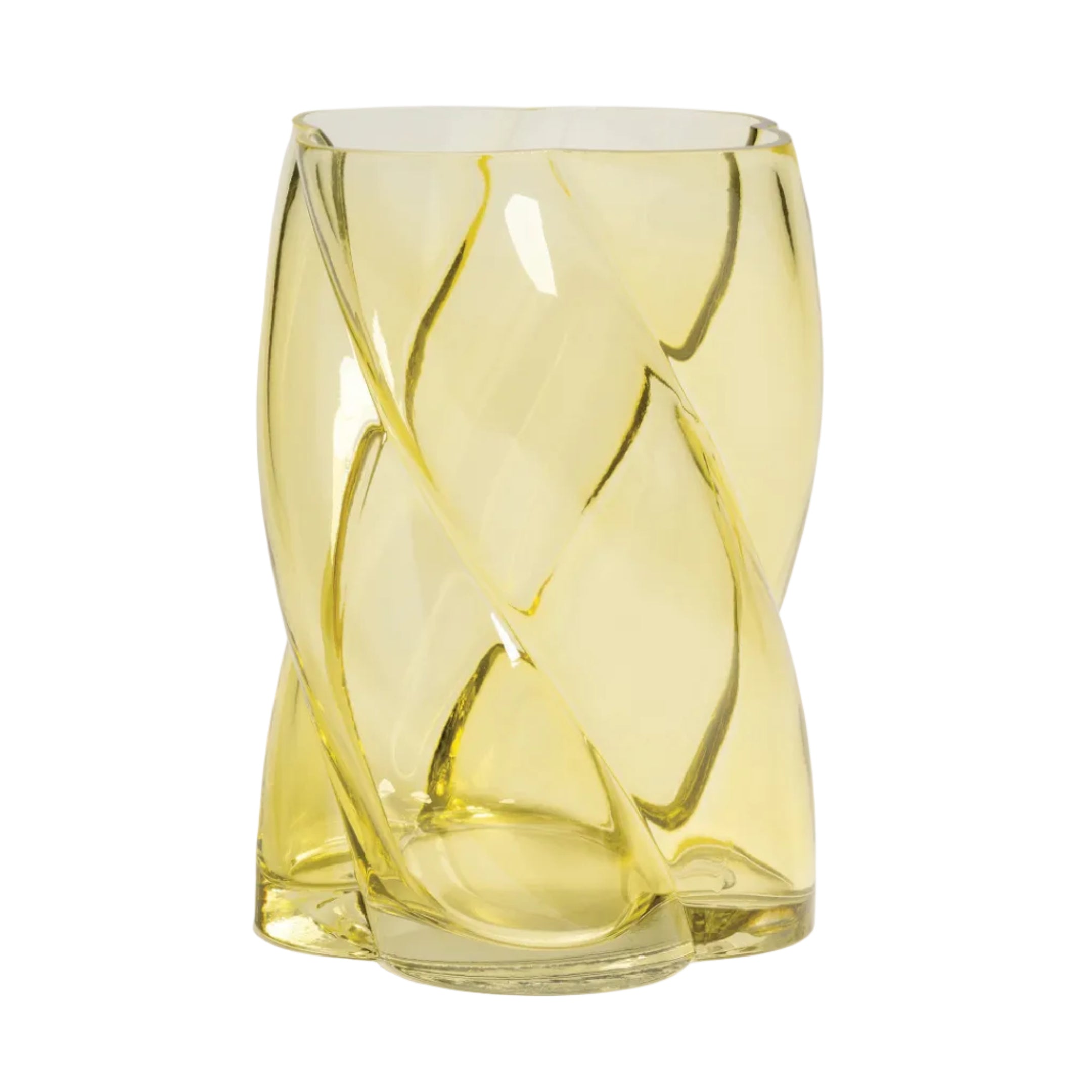 MARSHMALLOW vase yellow glass