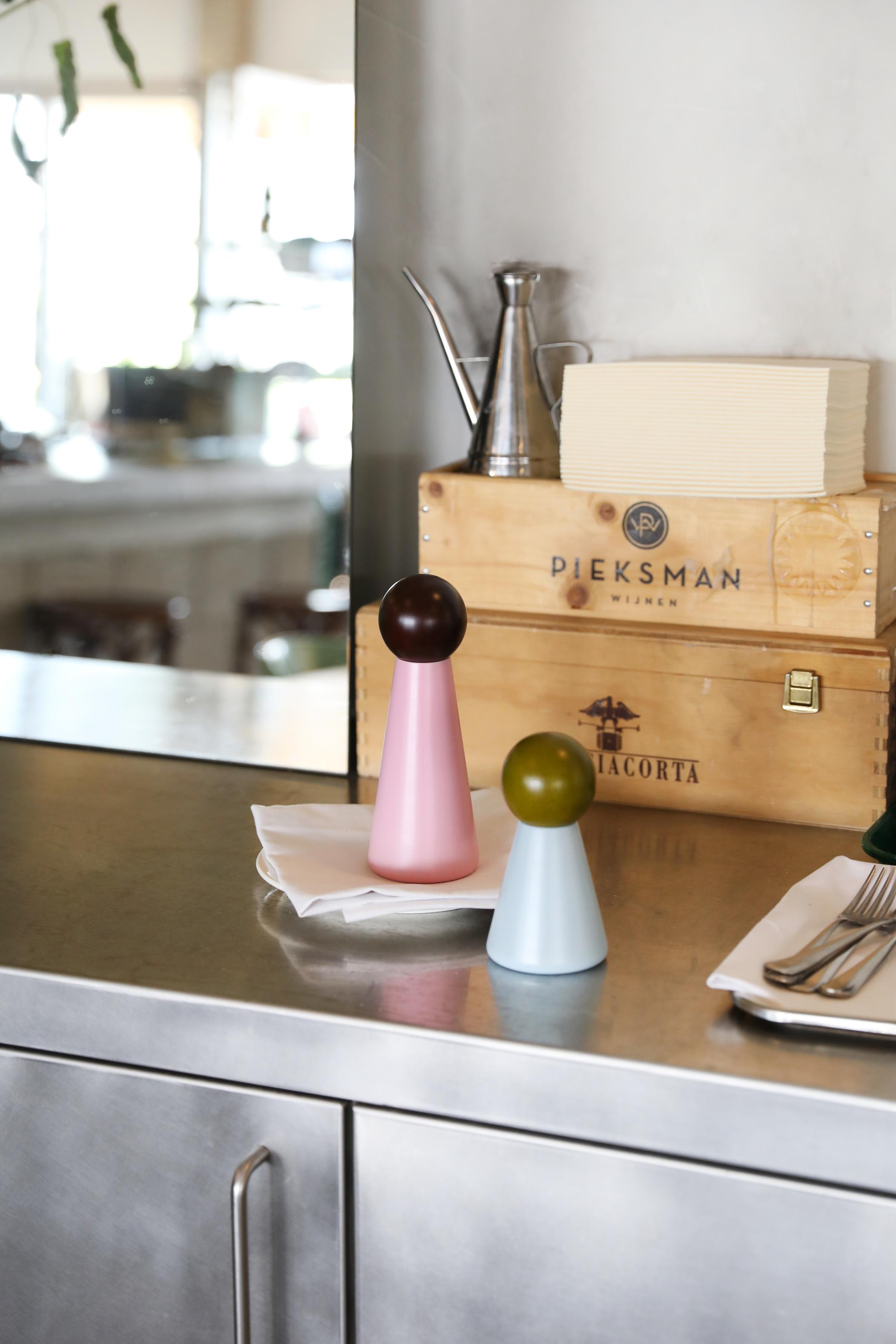 Mlynček na korenie HALMA SMALL modrý so zeleným