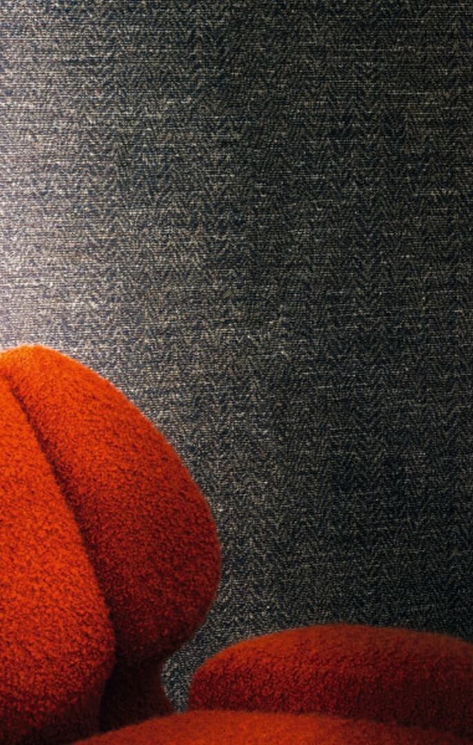 Textilná tapeta so štruktúrou v rybej kosti ELBERT - NUDE béžová