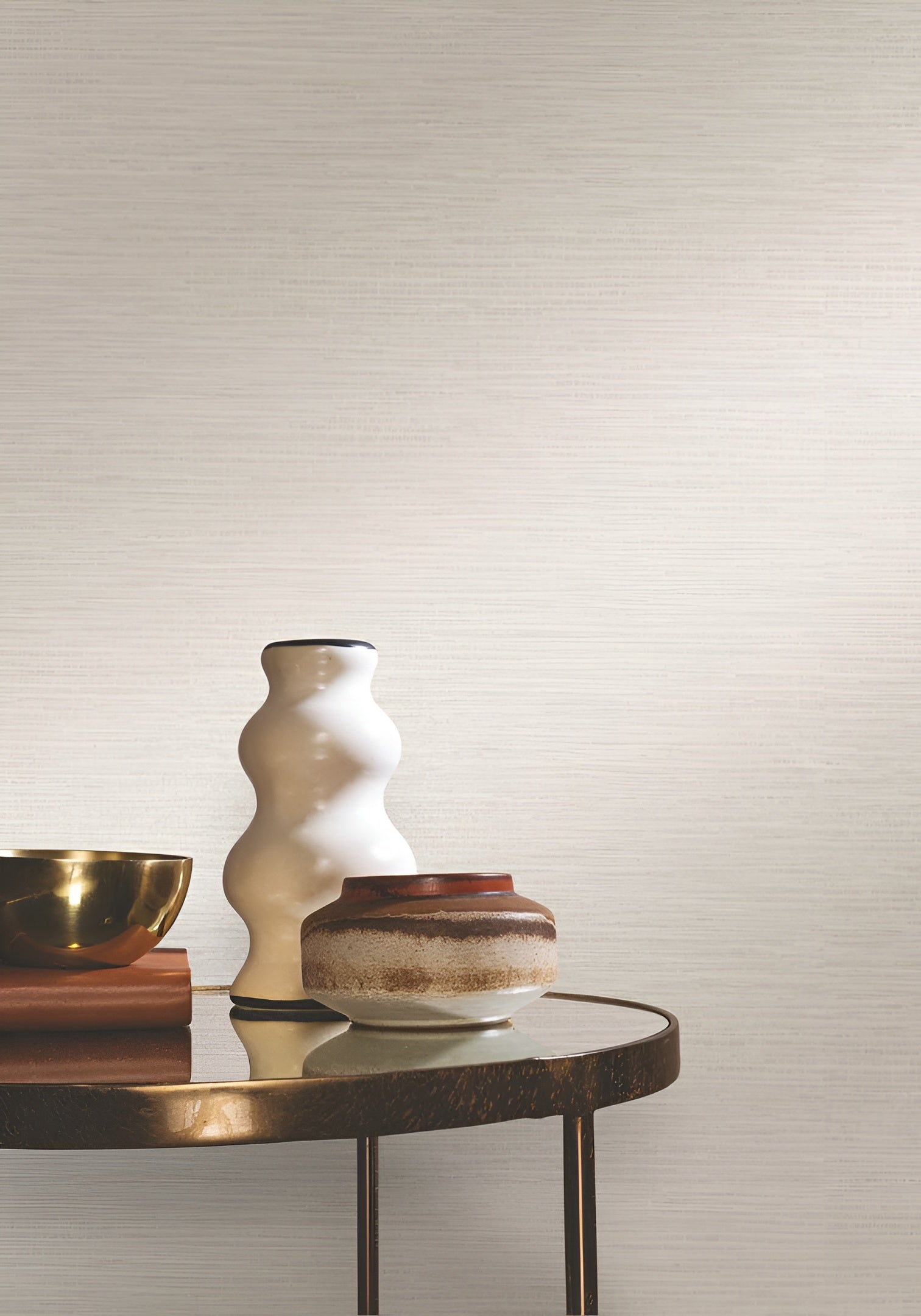 Štruktúrovaná tapeta napodobňujúca plátno OCCITAN - IVOIRE slonová kosť