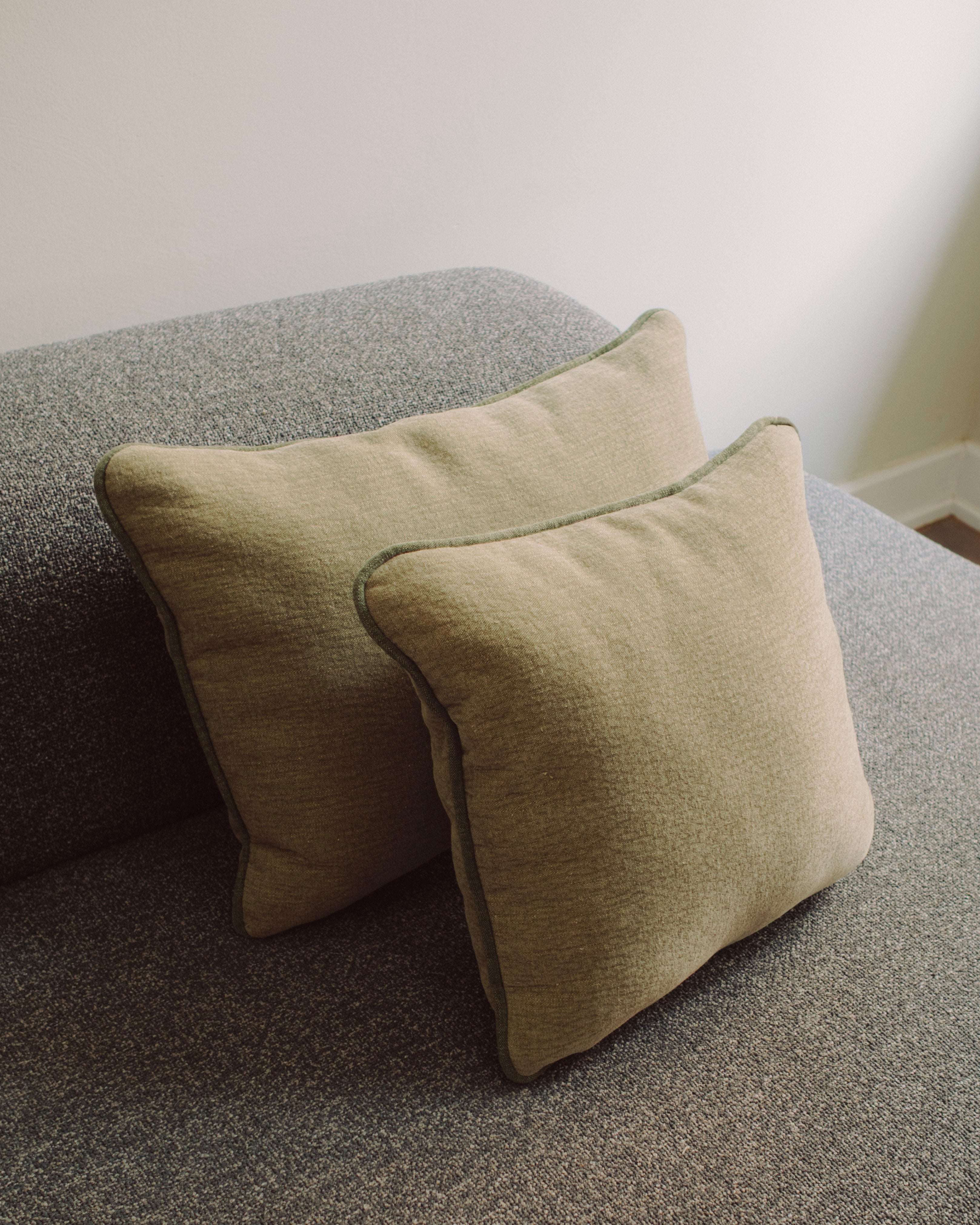 MIU cushion olive green