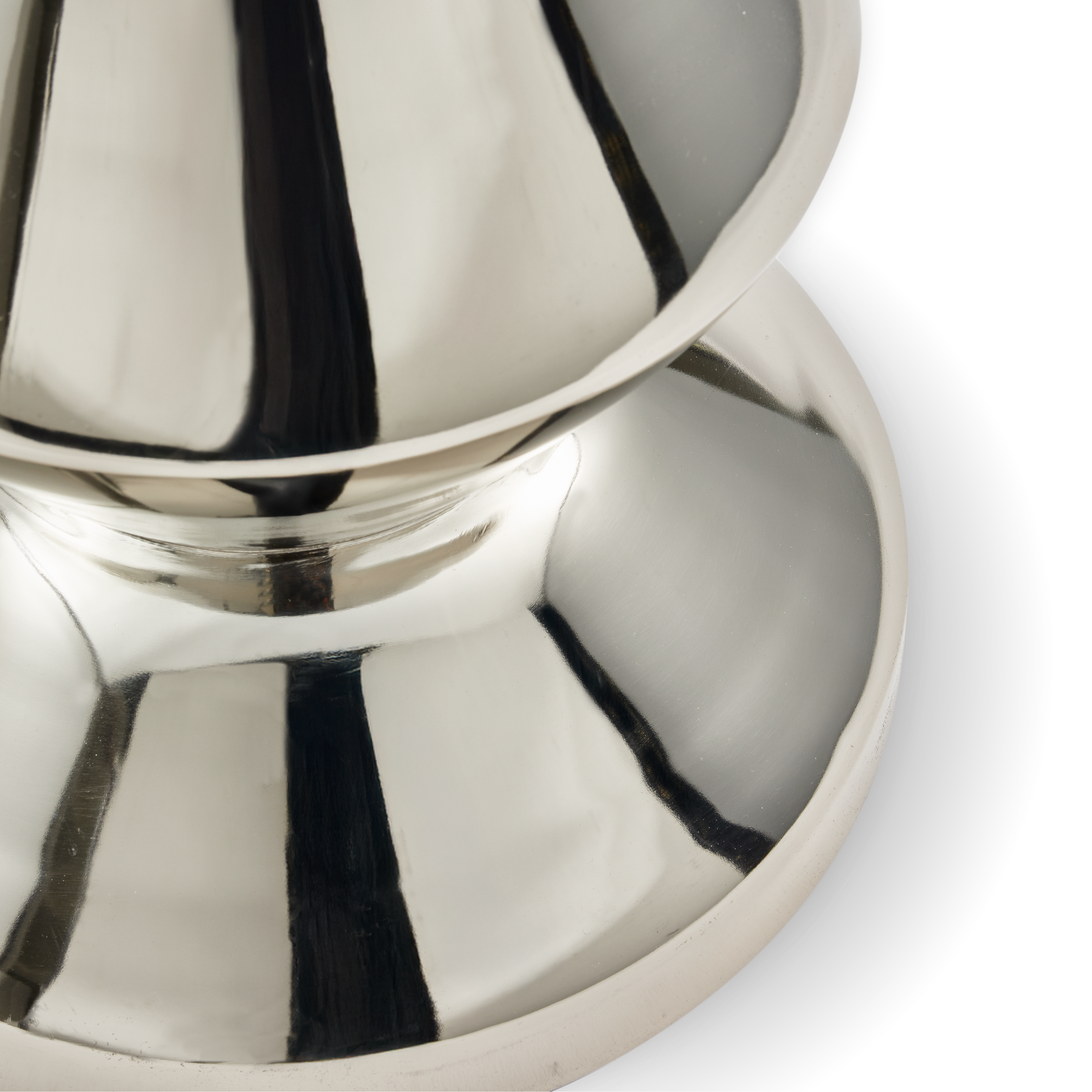 ZIG ZAG METAL Stool Silver