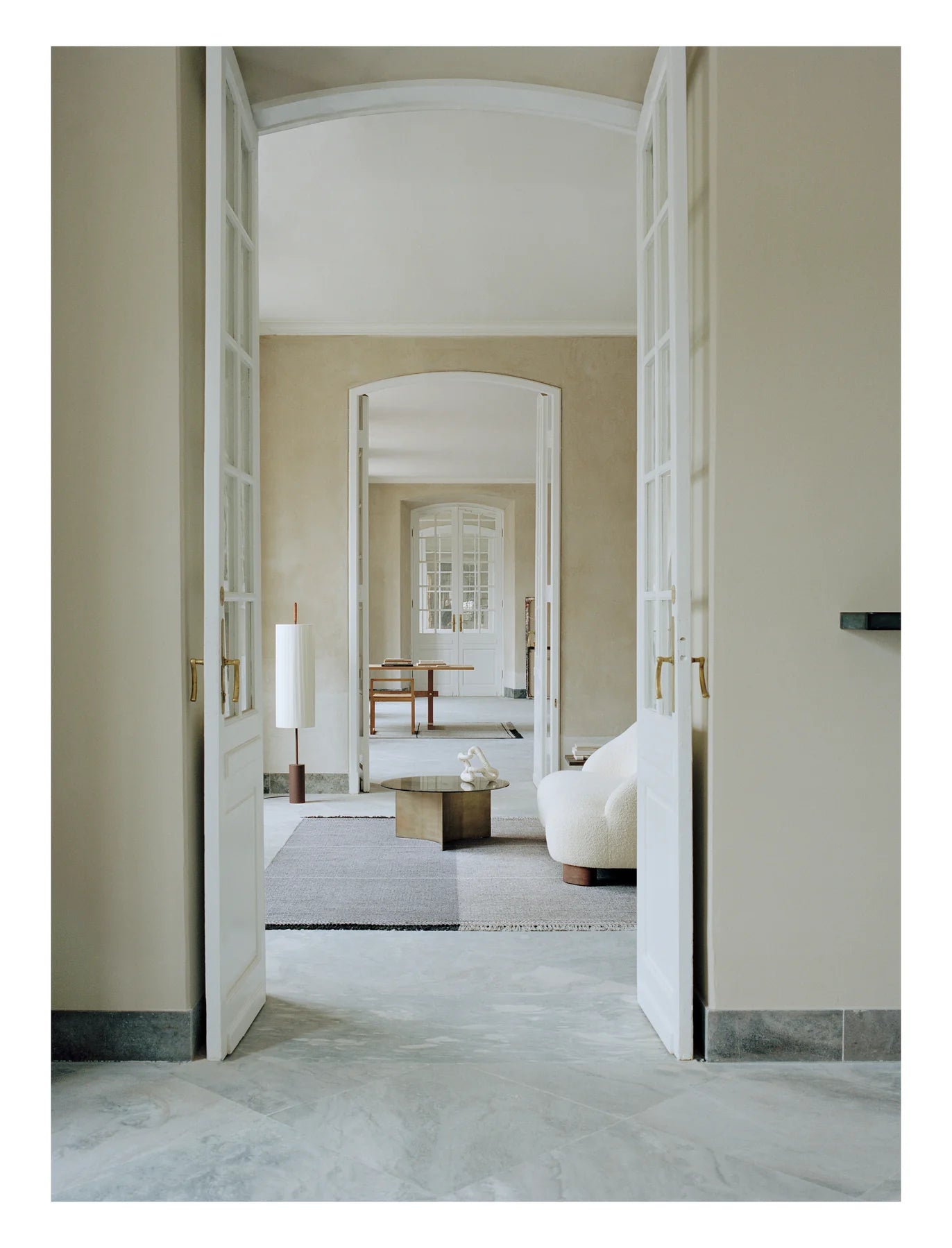 Koberec MINDFUL SOUL tmavosivý s modrou