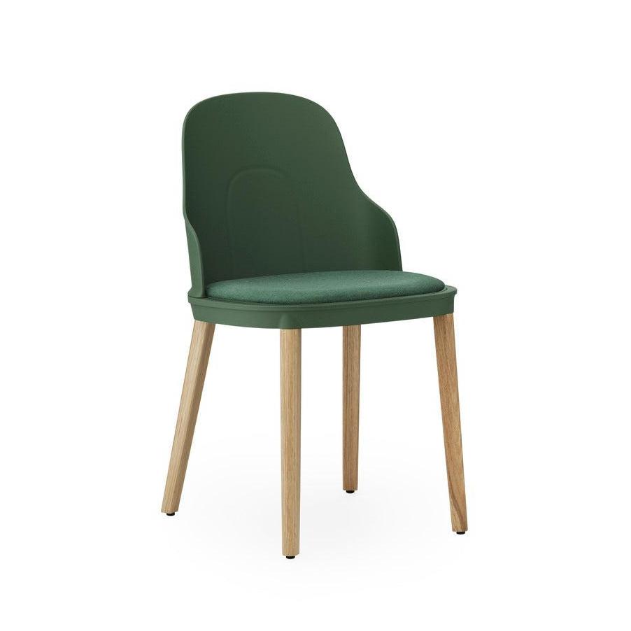 Stolička ALLEZ zelená Main Line Flax s dubovým podstavcom