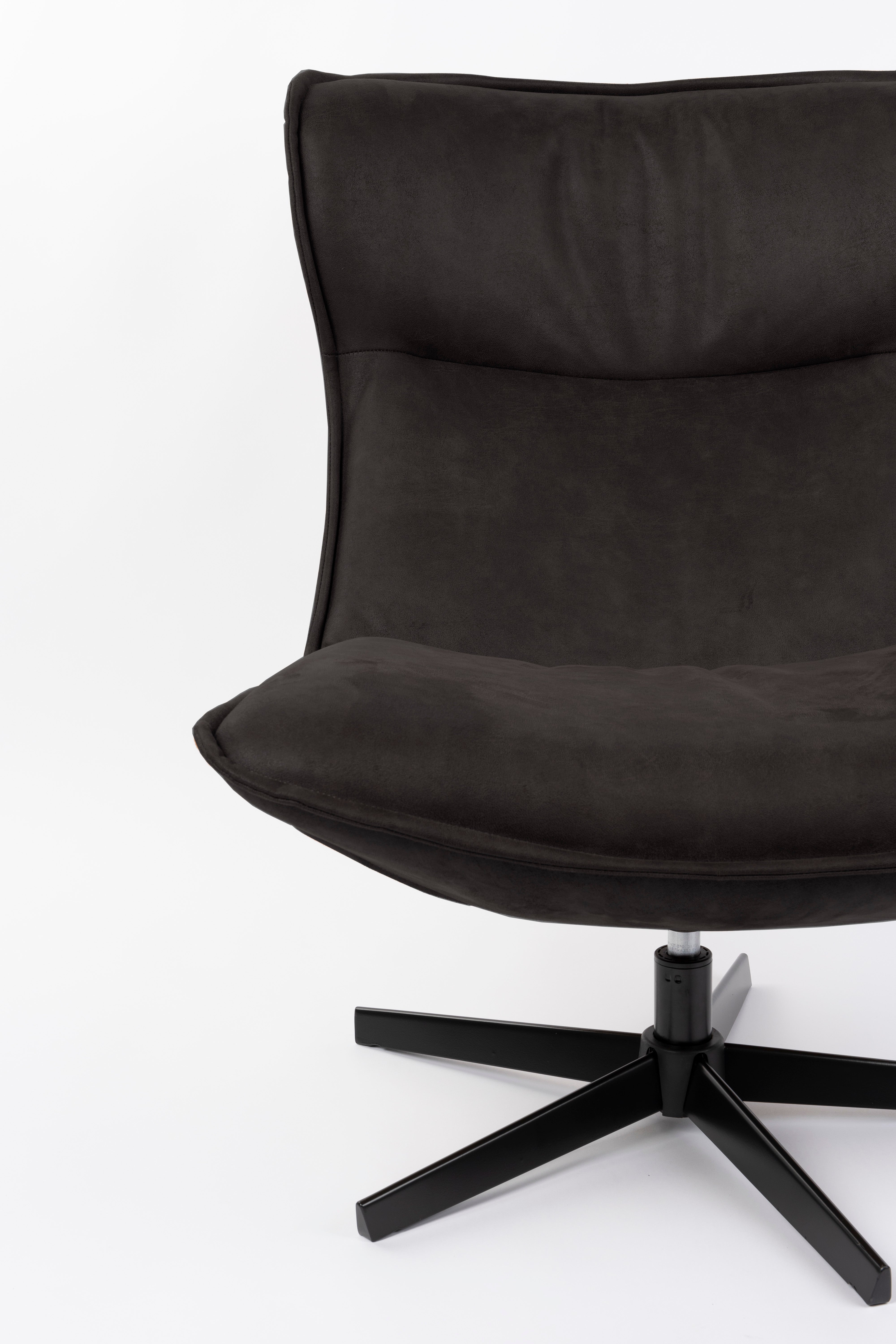 John anthracite swivel chair