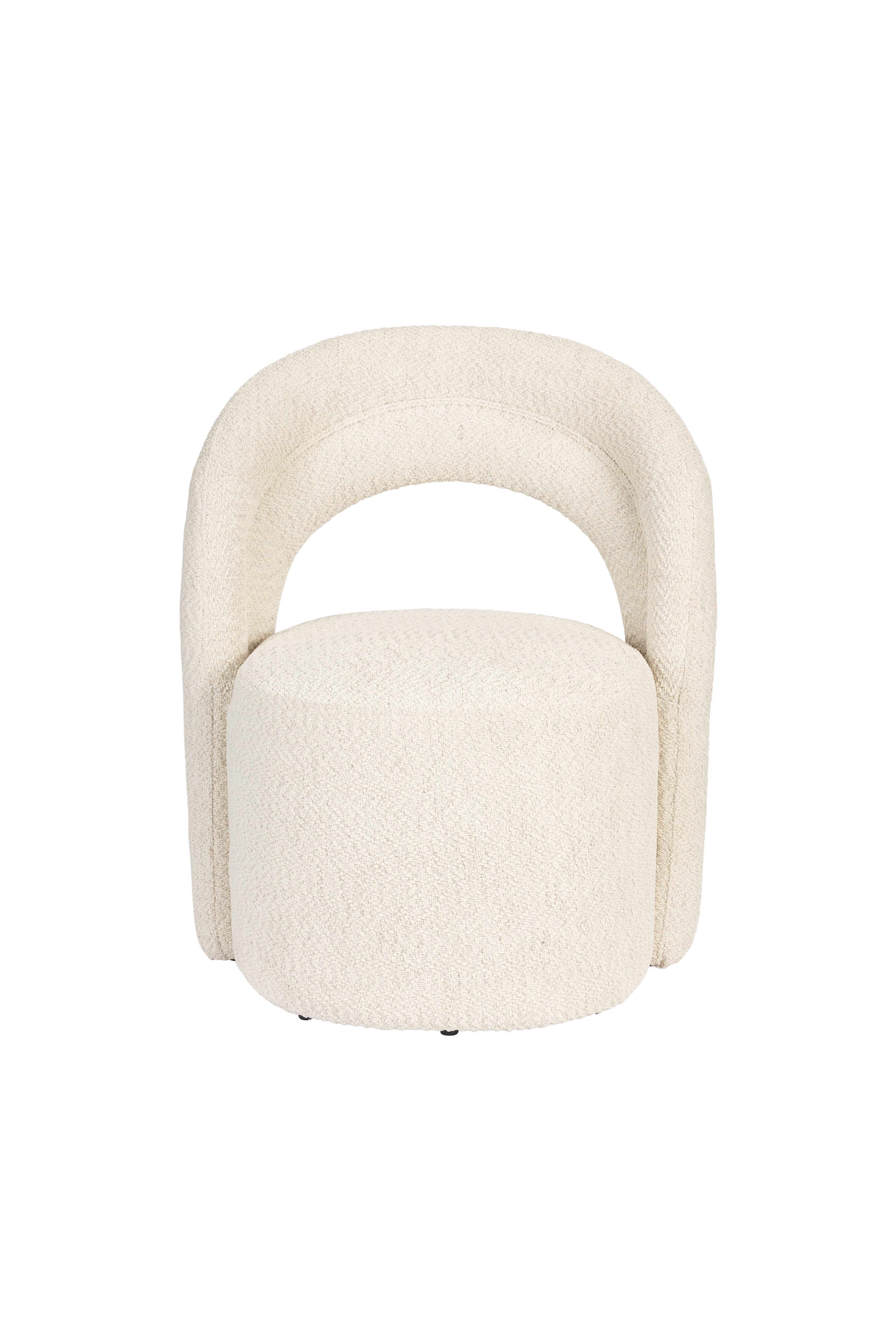 SEINA beige swivel armchair