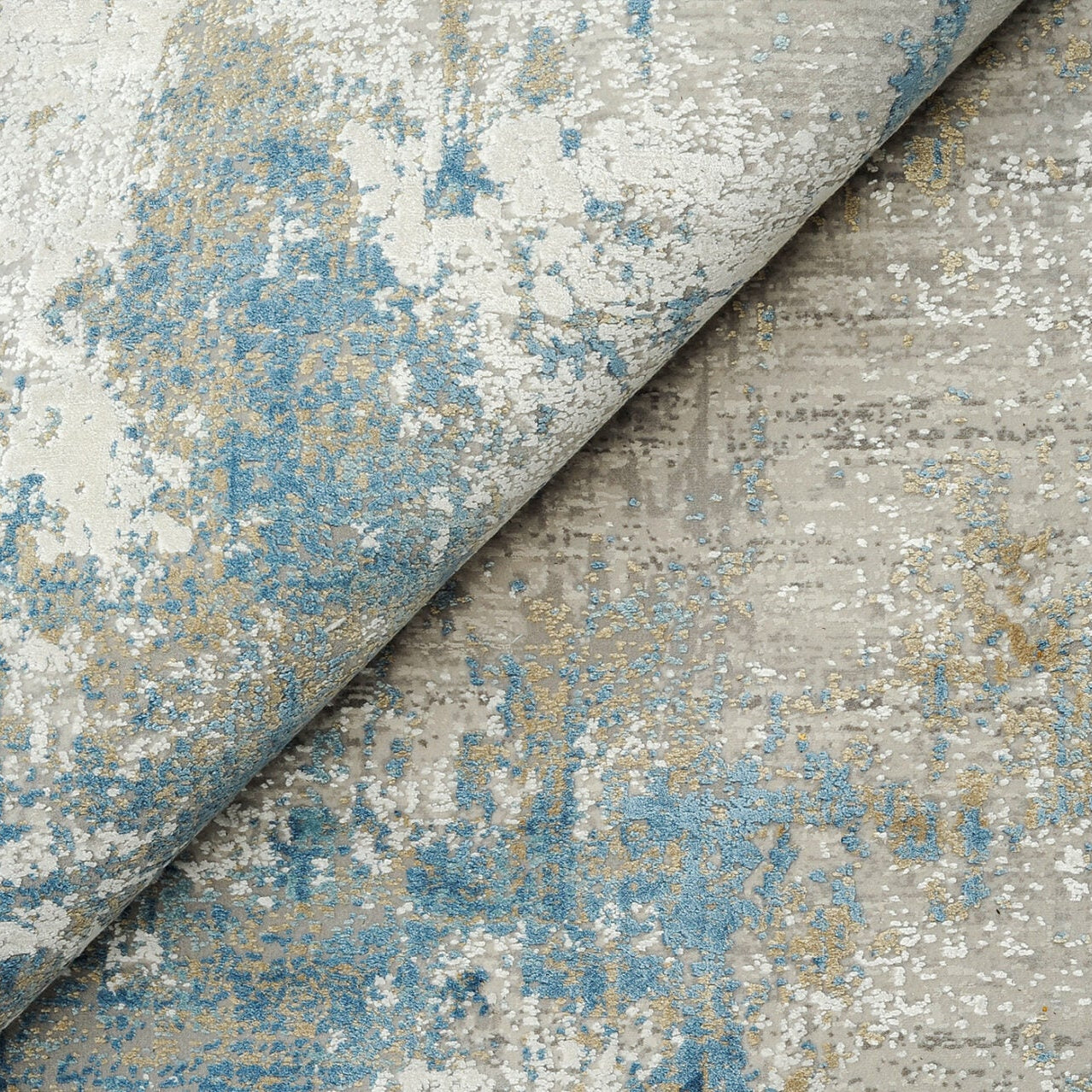 Koberec ROYAL šedý s modrou