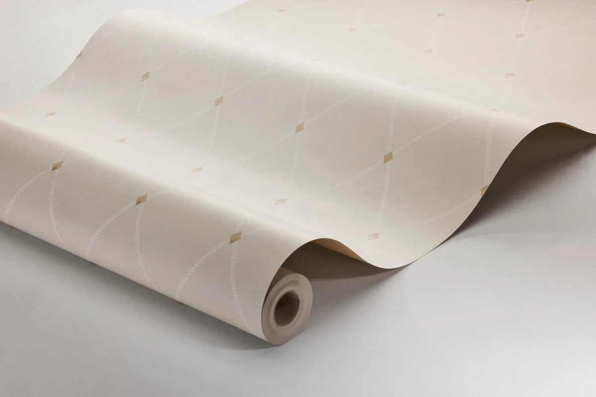 Tapeta s geometrickým motívom FREDRIK svetlo béžová