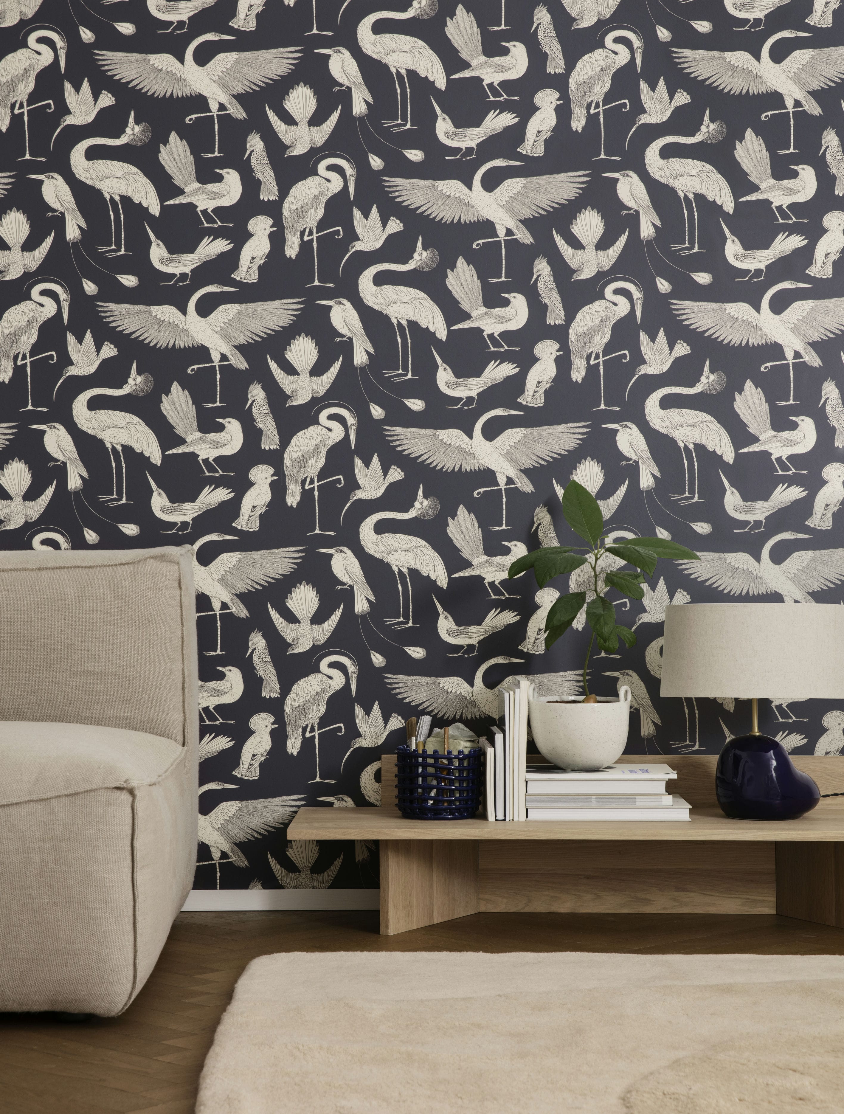 Ceramic basket Basket blue