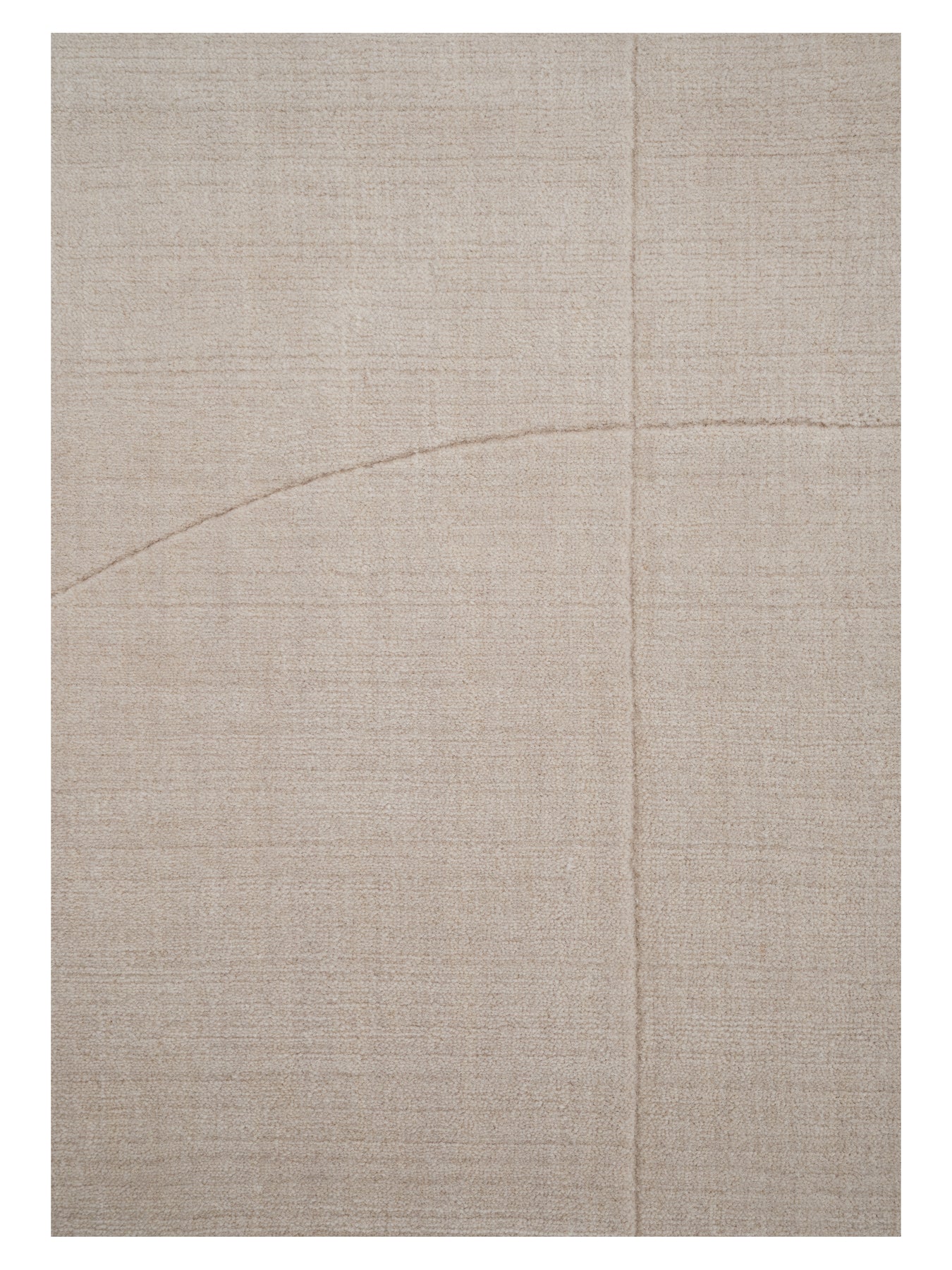 Geometric Maze Rug Beige