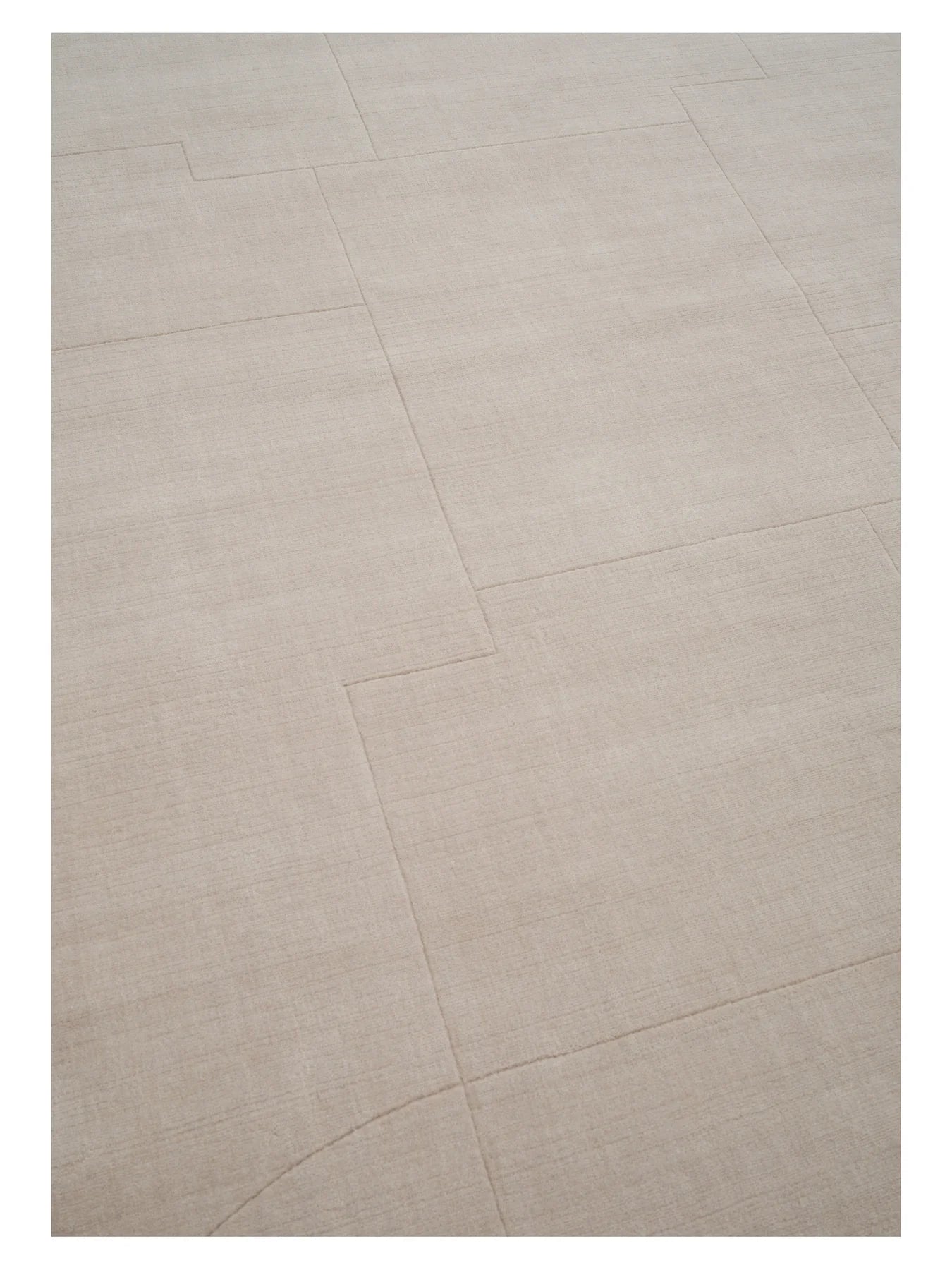 Geometric Maze Rug Beige