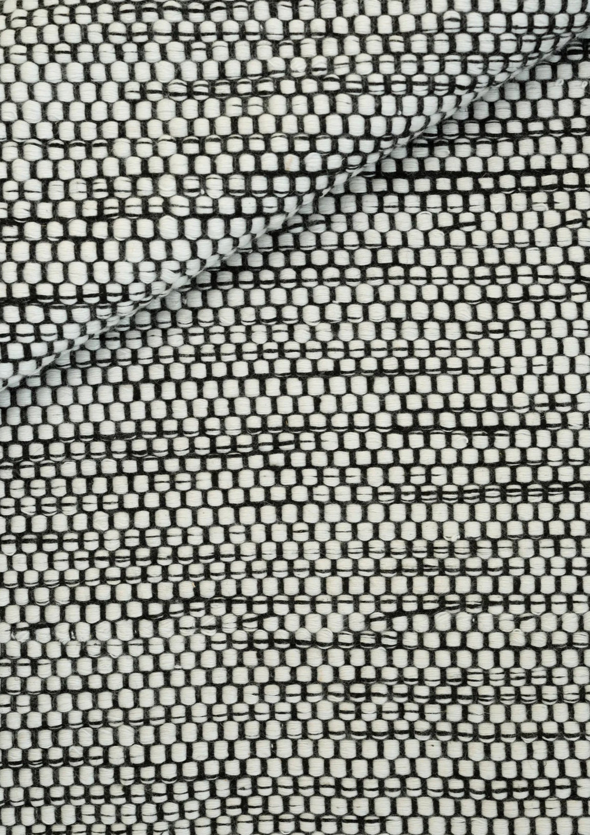 Kruhový koberec ADONIC MIST - MIXED čierny s bielym