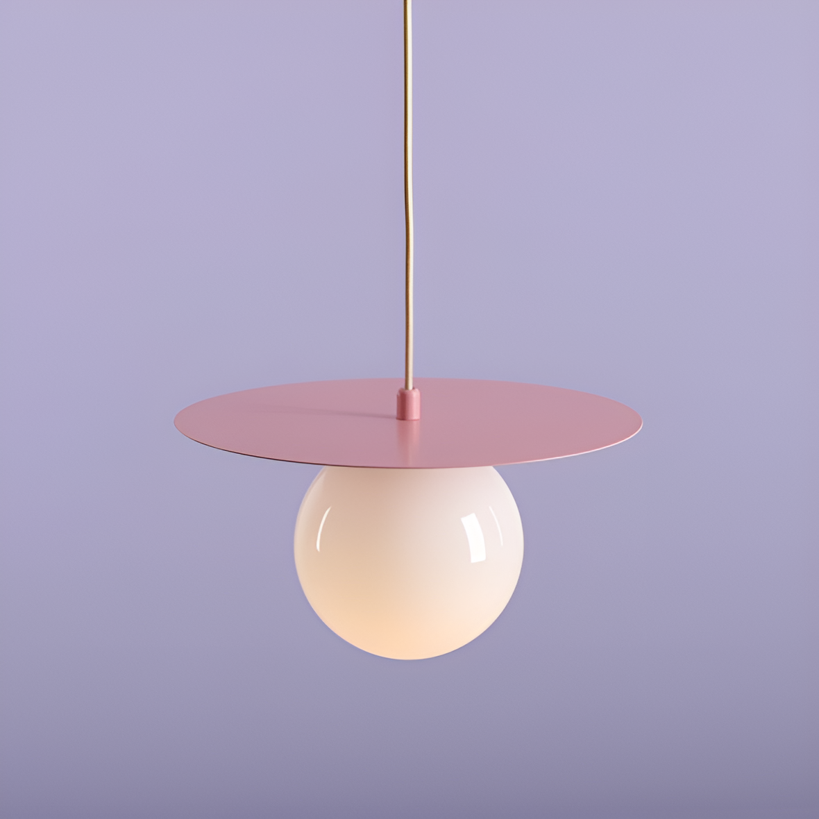 Hanging lamp Loop pink