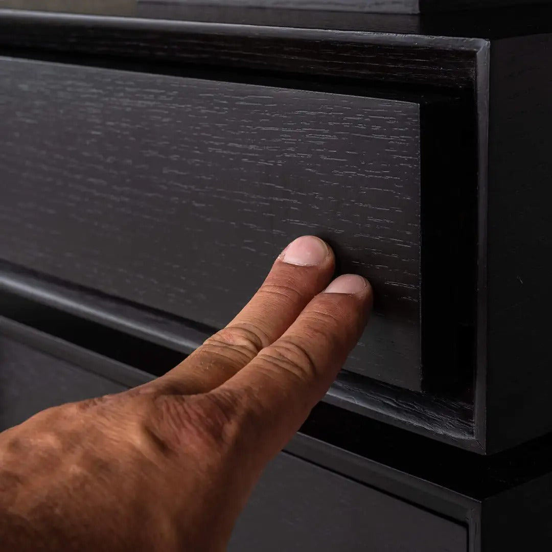 Písací stôl CONNAR čierny s mosadzným povrchom