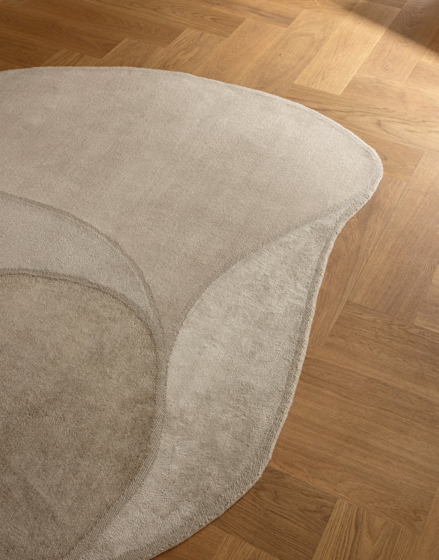 Oval rug SHOAL DREAM beige