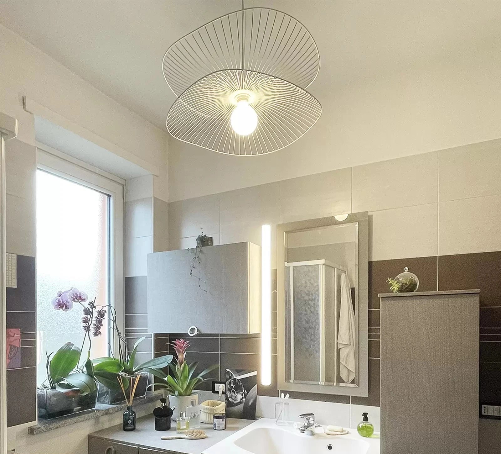 Závesná lampa LIBELLULE biela