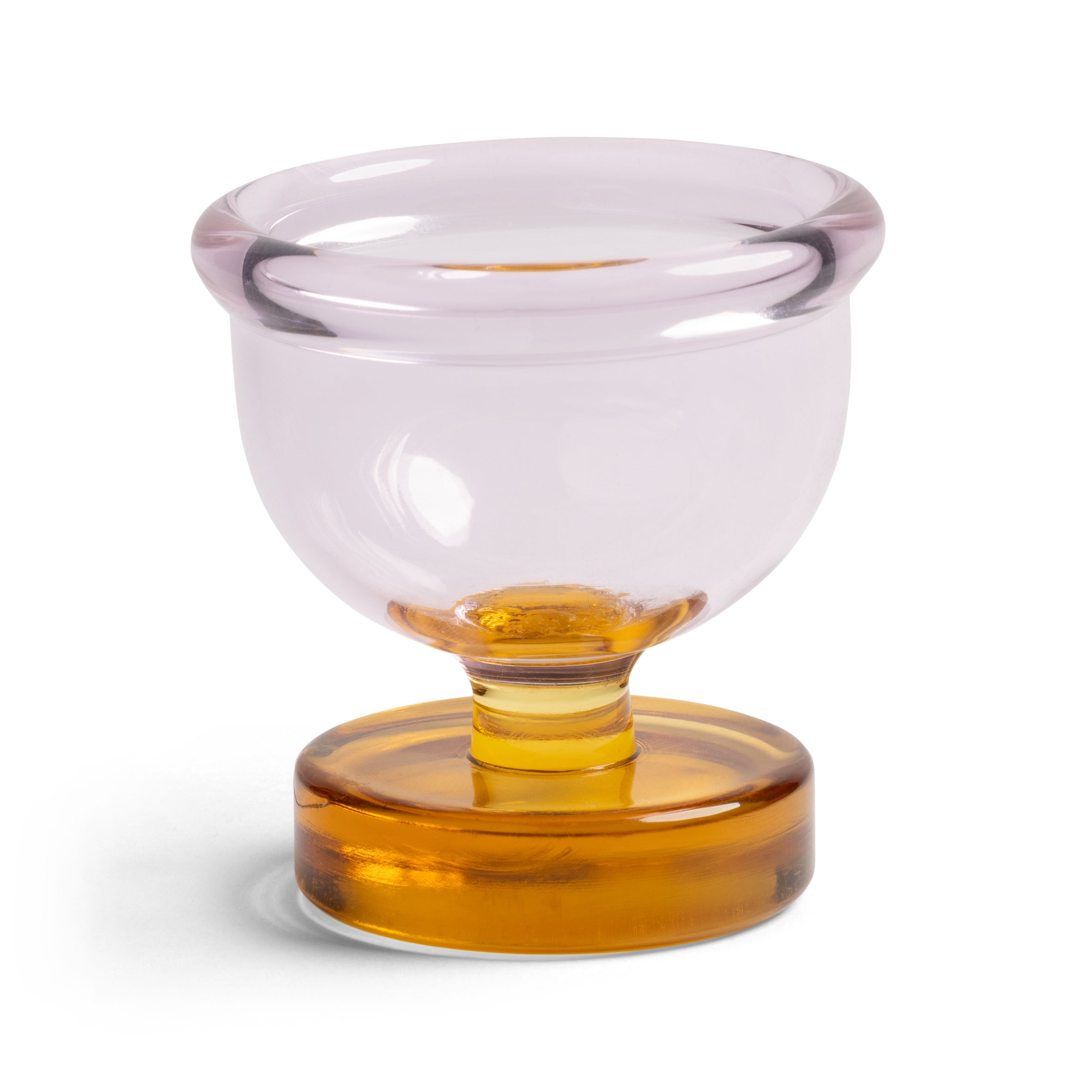 Kielíšky na vajíčka CANTINE ružové s jantárom