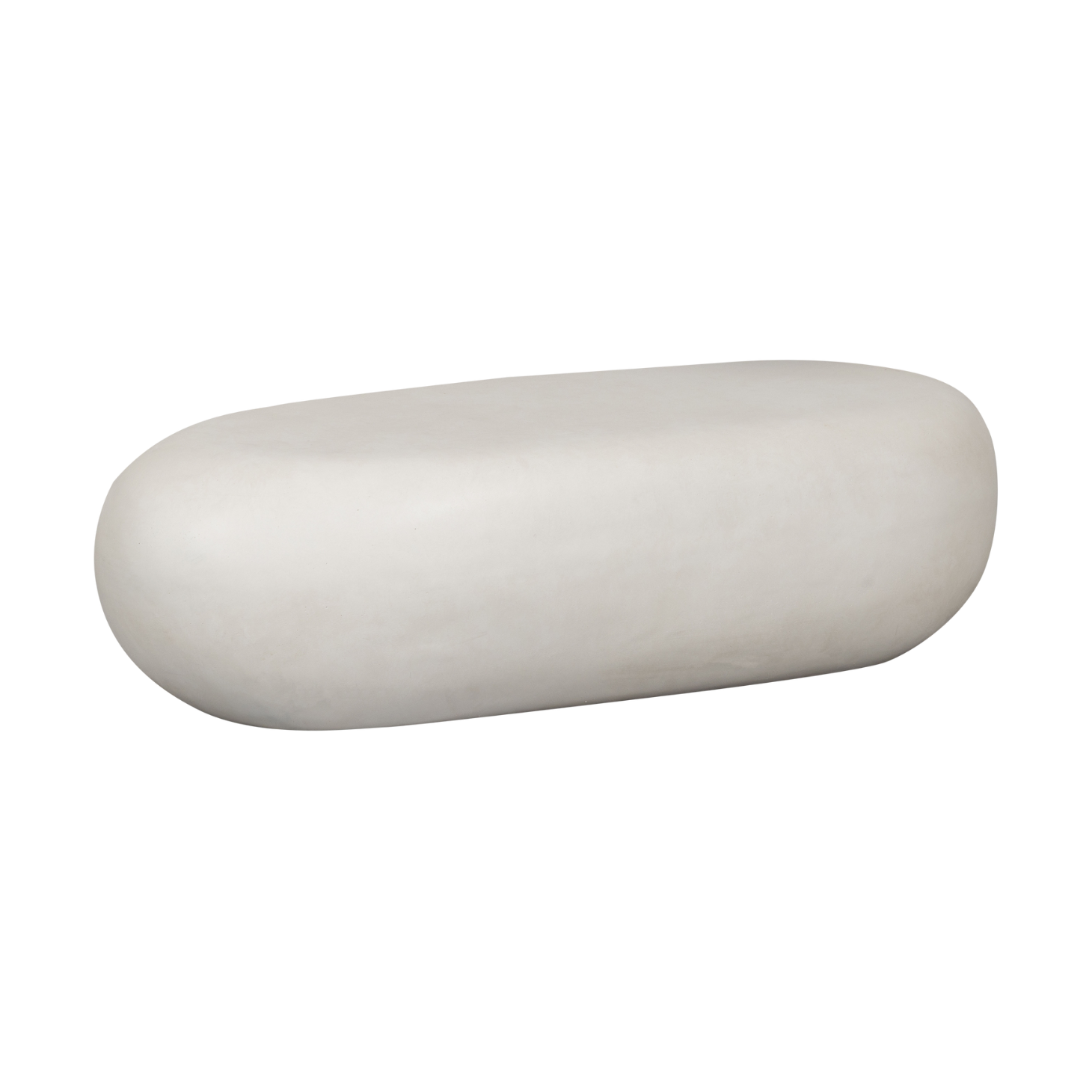 Biely vonkajší konferenčný stolík PEBBLE