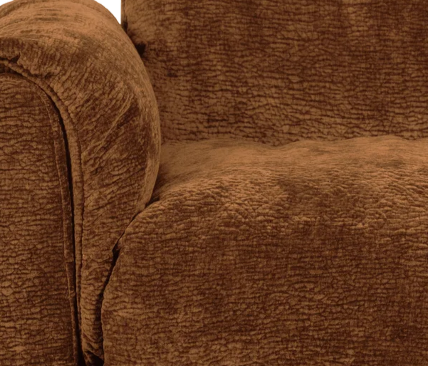 Modulárna pohovka BAGGY 3D - ľavý prvok hnedý