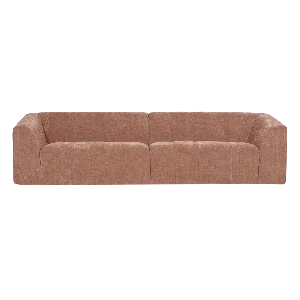 Sofa pre 4 osoby OMAIRE ružový šenil