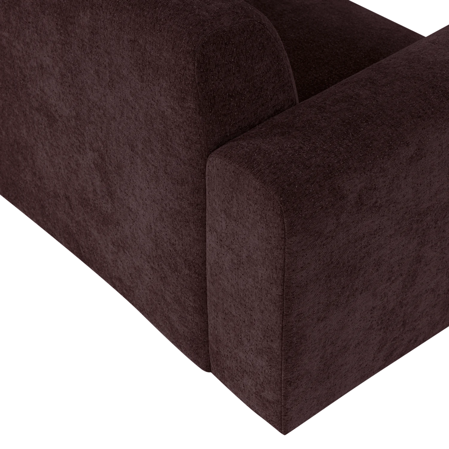 Sofa 3-osobová UMINA tmavý burgundský šenil