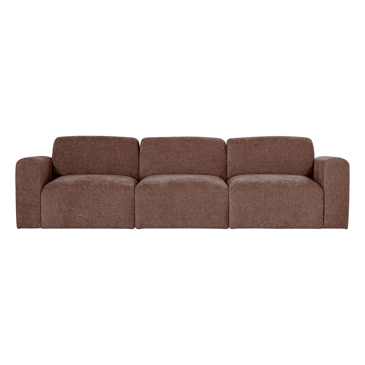 Sofa 3-osobová UMINA ružovo-hnedý šenil