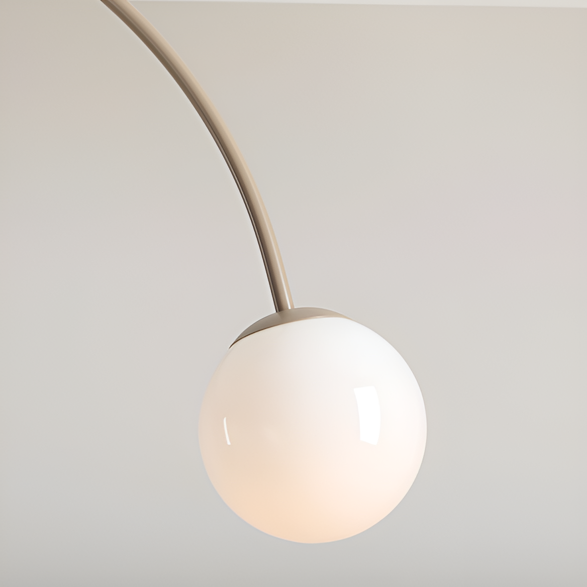 UNA beige hanging lamp