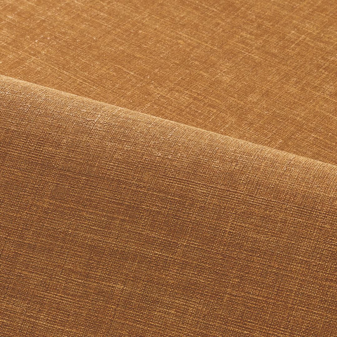 Structural wallpaper resembling linen canvas SHINOK - AMBRE amber